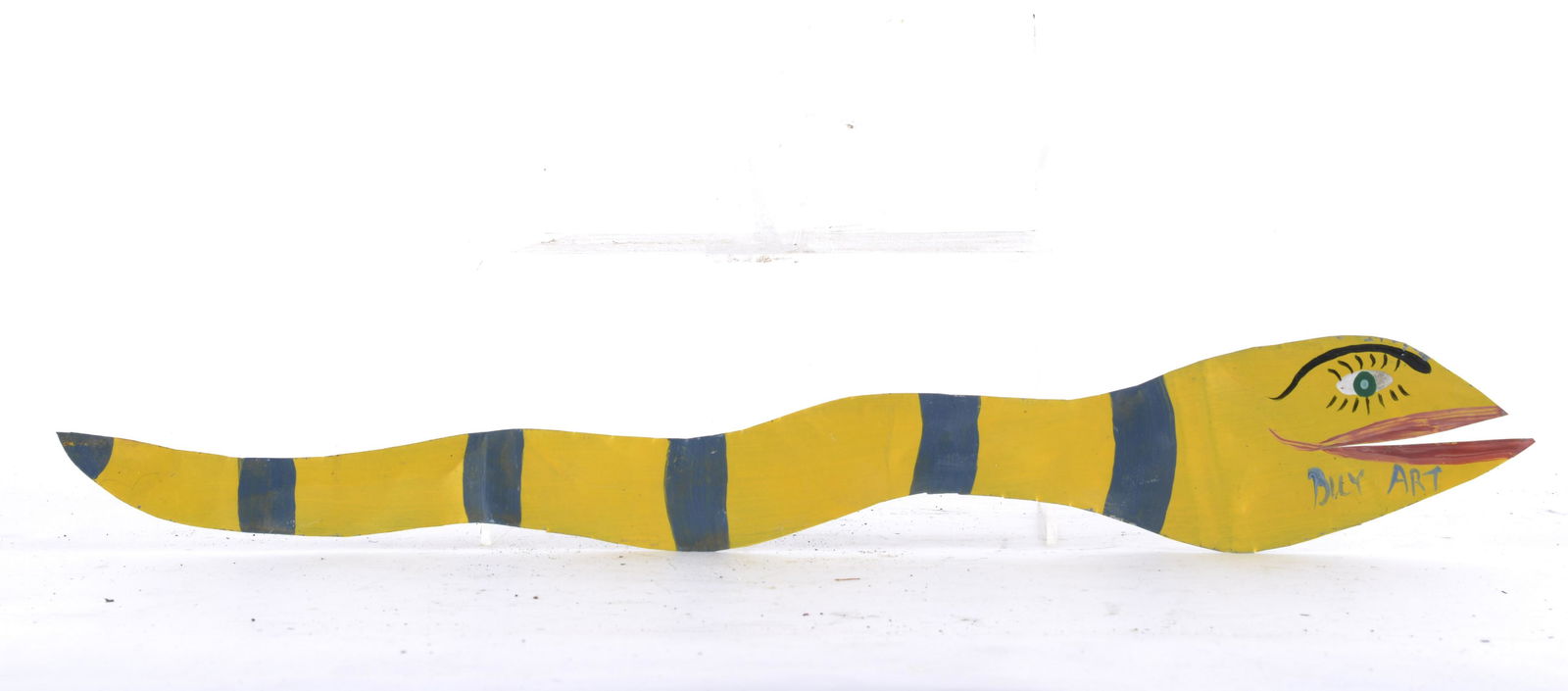 Benny Carter Tin Snake (yellow with stripes) (1 of 2)