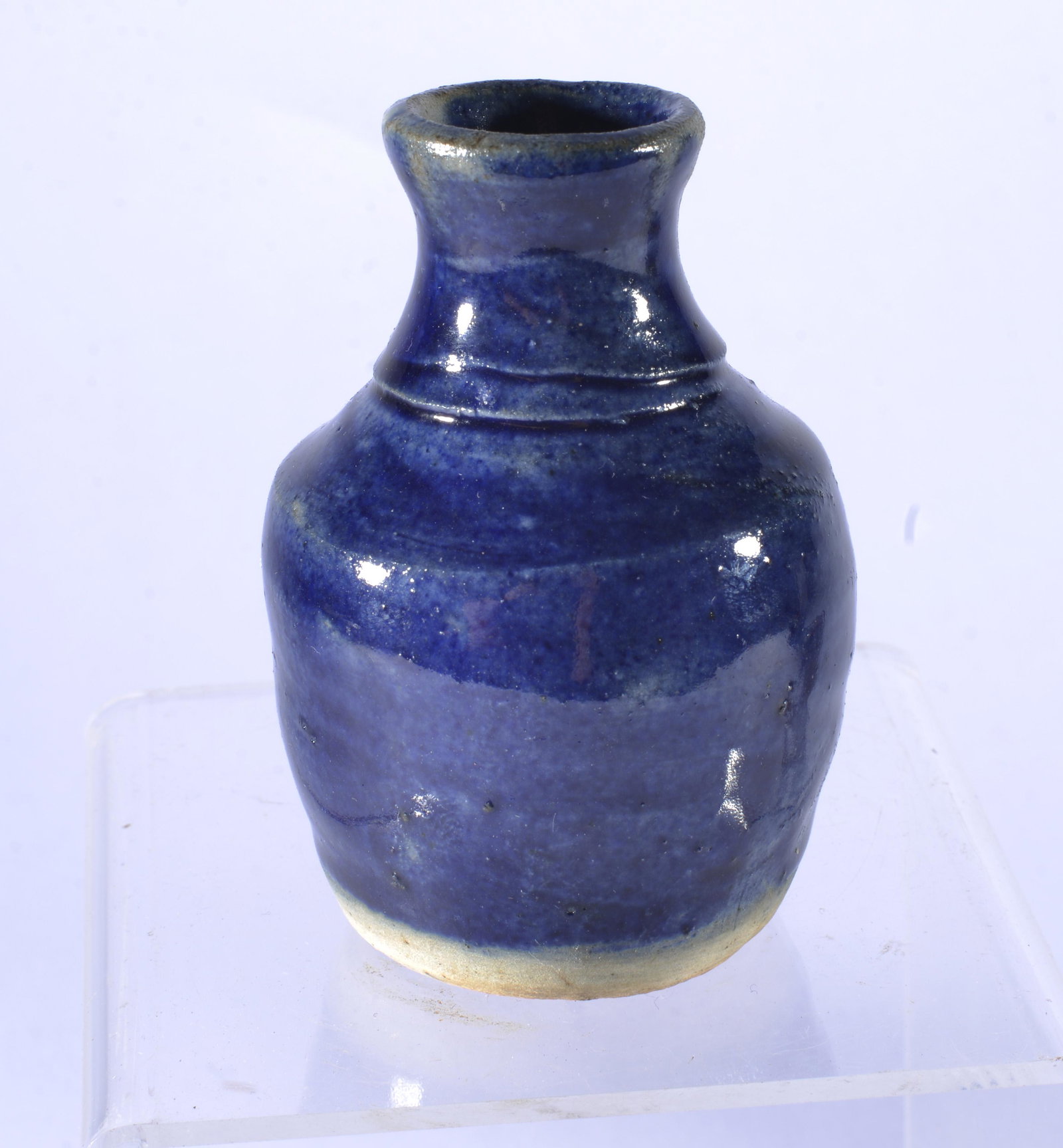 Burlon Craig Miniature Cobalt Blue Glaze Vase (1 of 3)