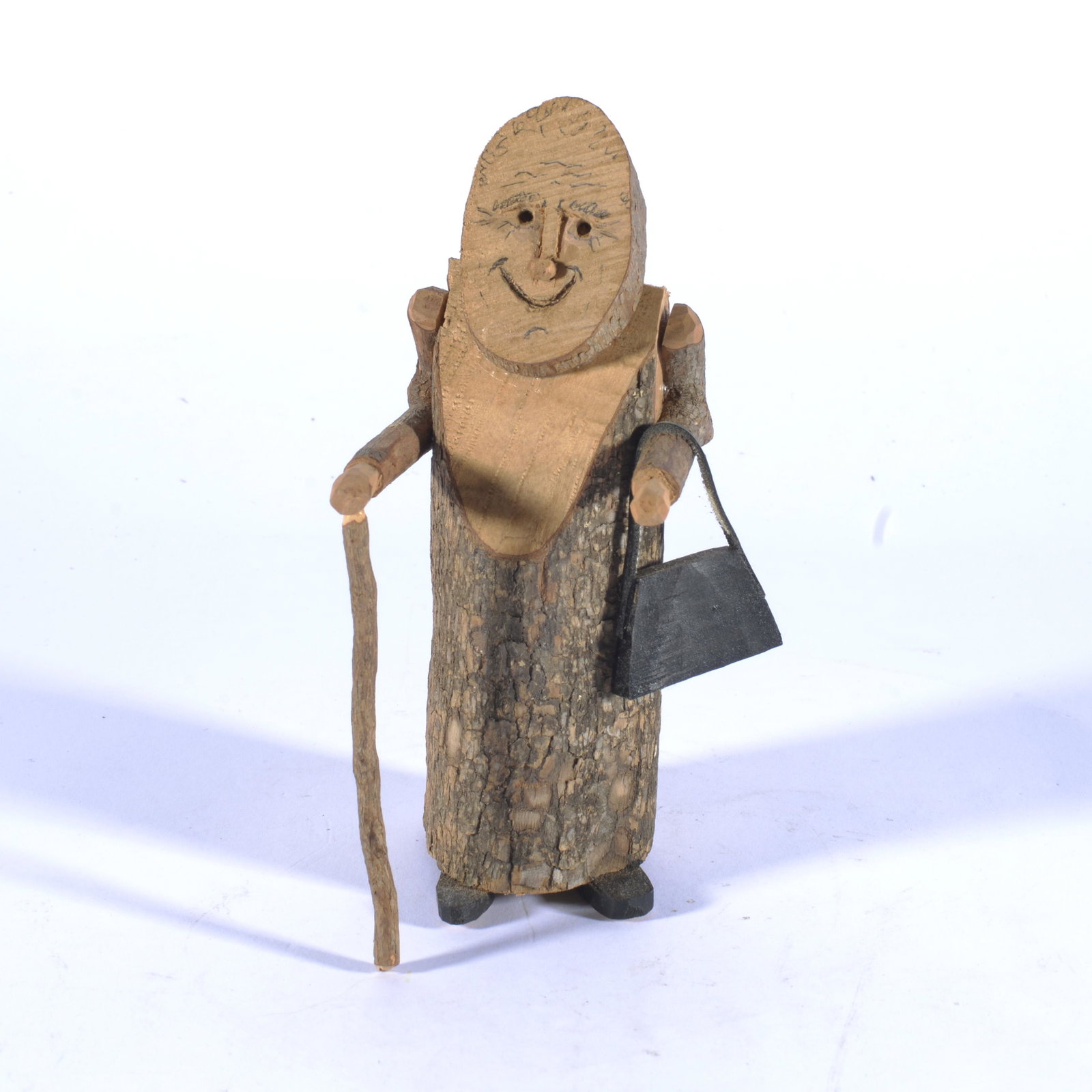 Paul Taylor Folk Art: Fries Virginia, signed and dated 1990. 5.5" tall.