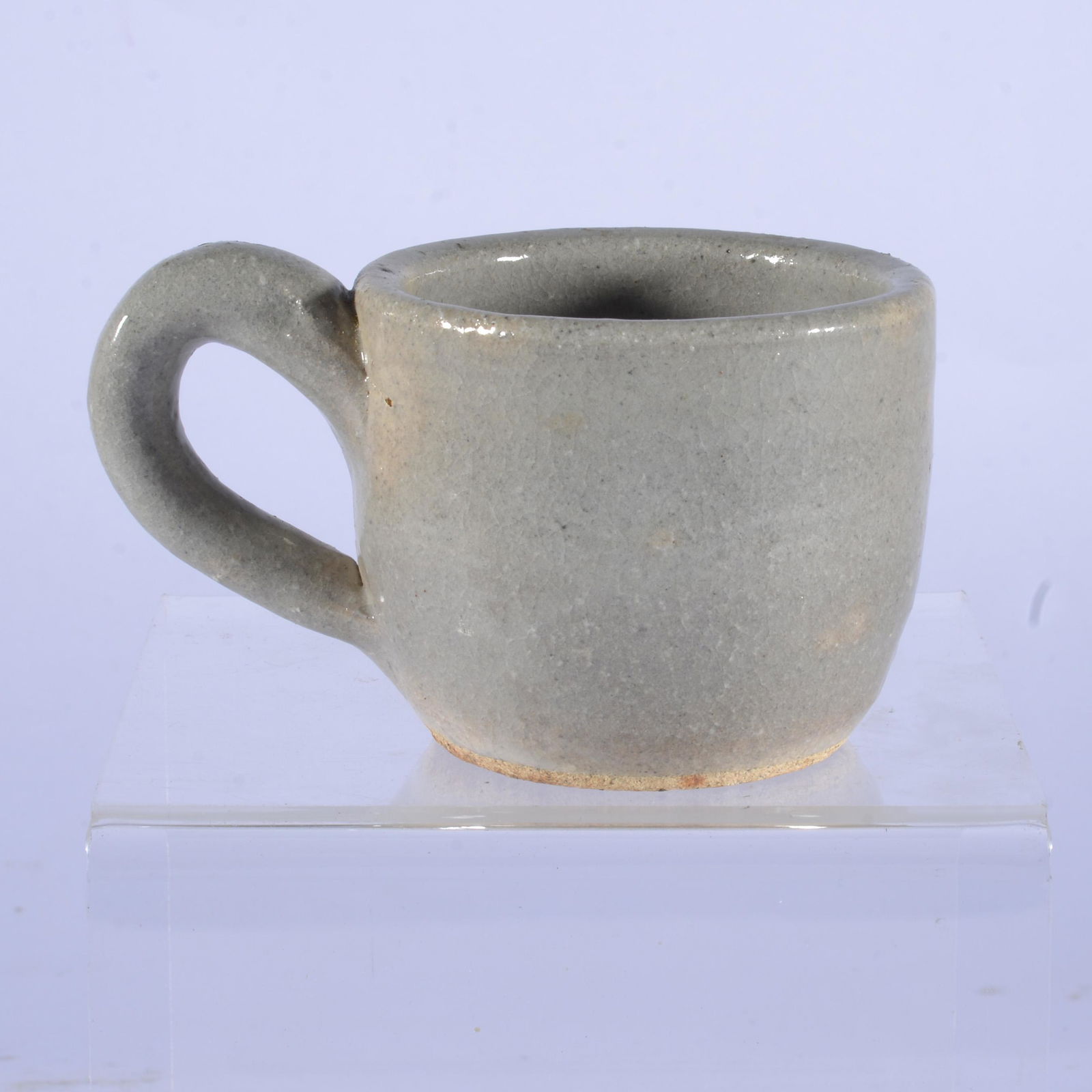 ANITA MEADERS POTTERY UNCOMMON TEA CUP GA: Signed on base by Anita. Likely very early in her career as it a fairly basic pot by her. Stands 2.5" tall by 3"wide.