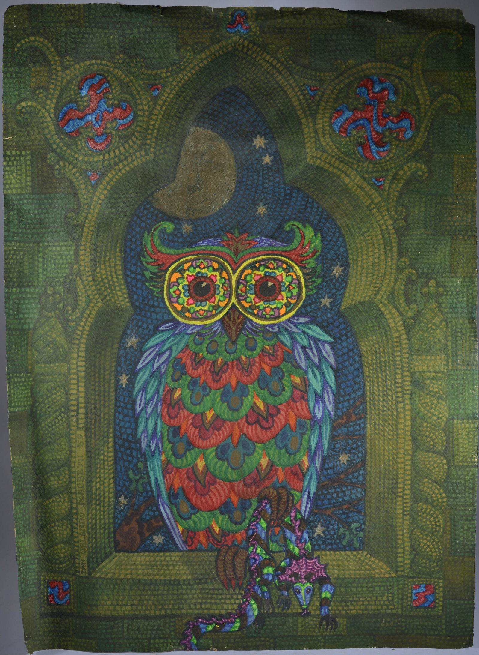 Ian Orlando MacBeth Painting on Paper (1 of 6)