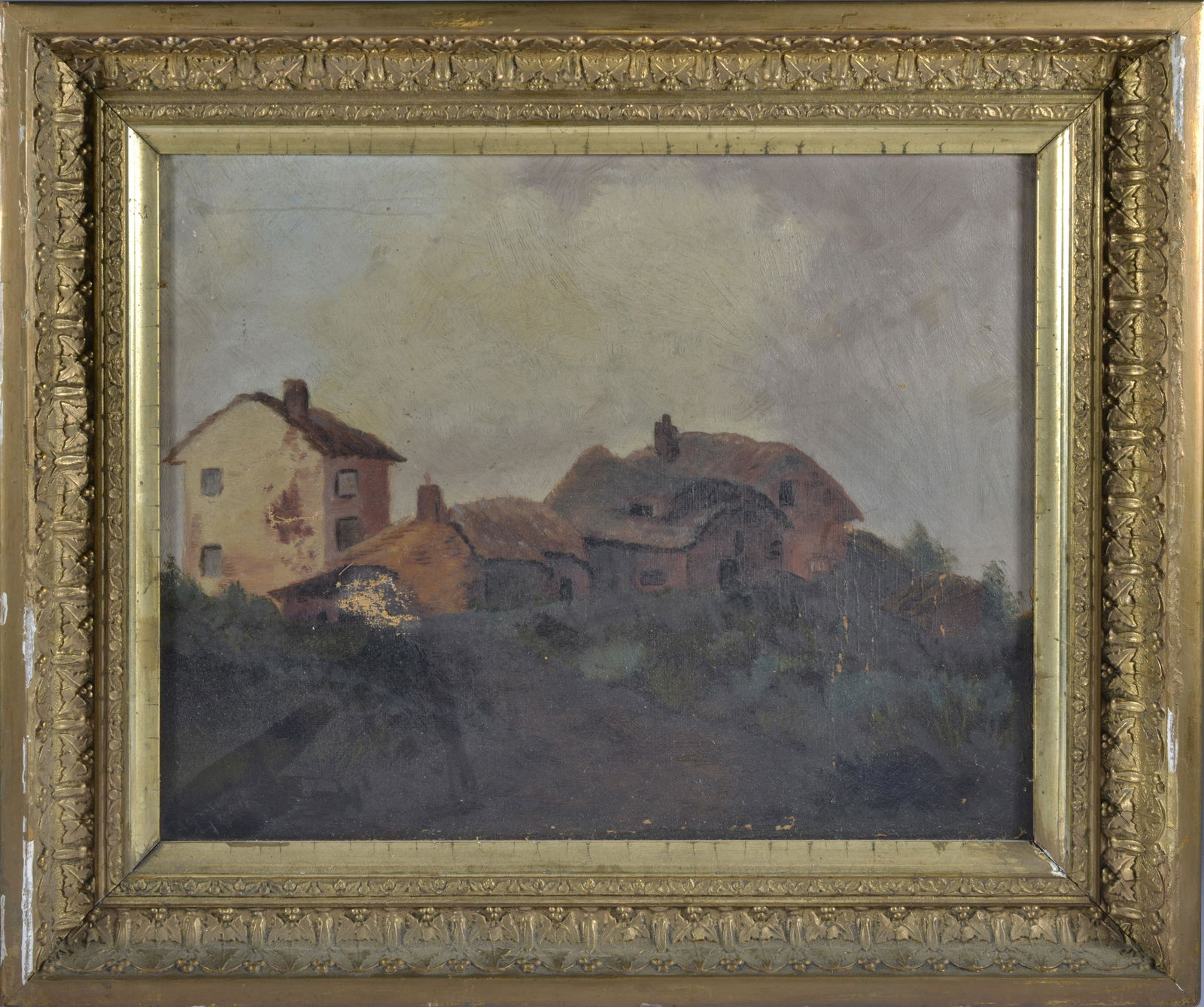 HOUSE LANDSCAPE SCENE American School (1 of 4)