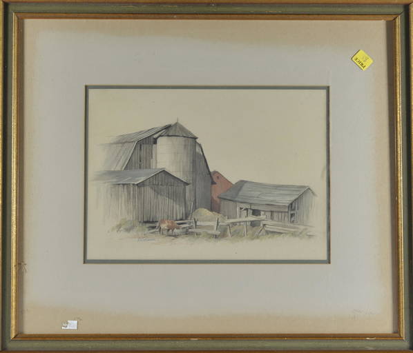 WS HASON?? BARN COMPLEX W/ COW (0283) on Sep 16, 2022 Ledbetter Folk