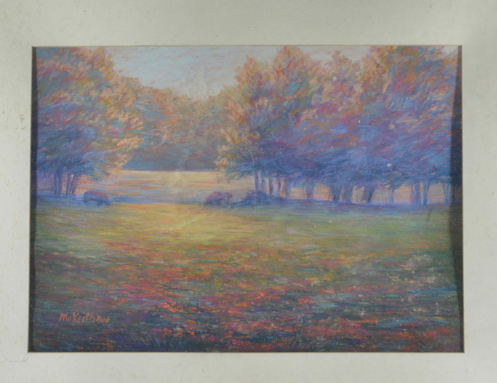 ARLENE McKEITHAN 'BRIGHT MEADOWS' FOREST GROVE IN AUTUMN POST IMPRESSIONIST (1 of 1)