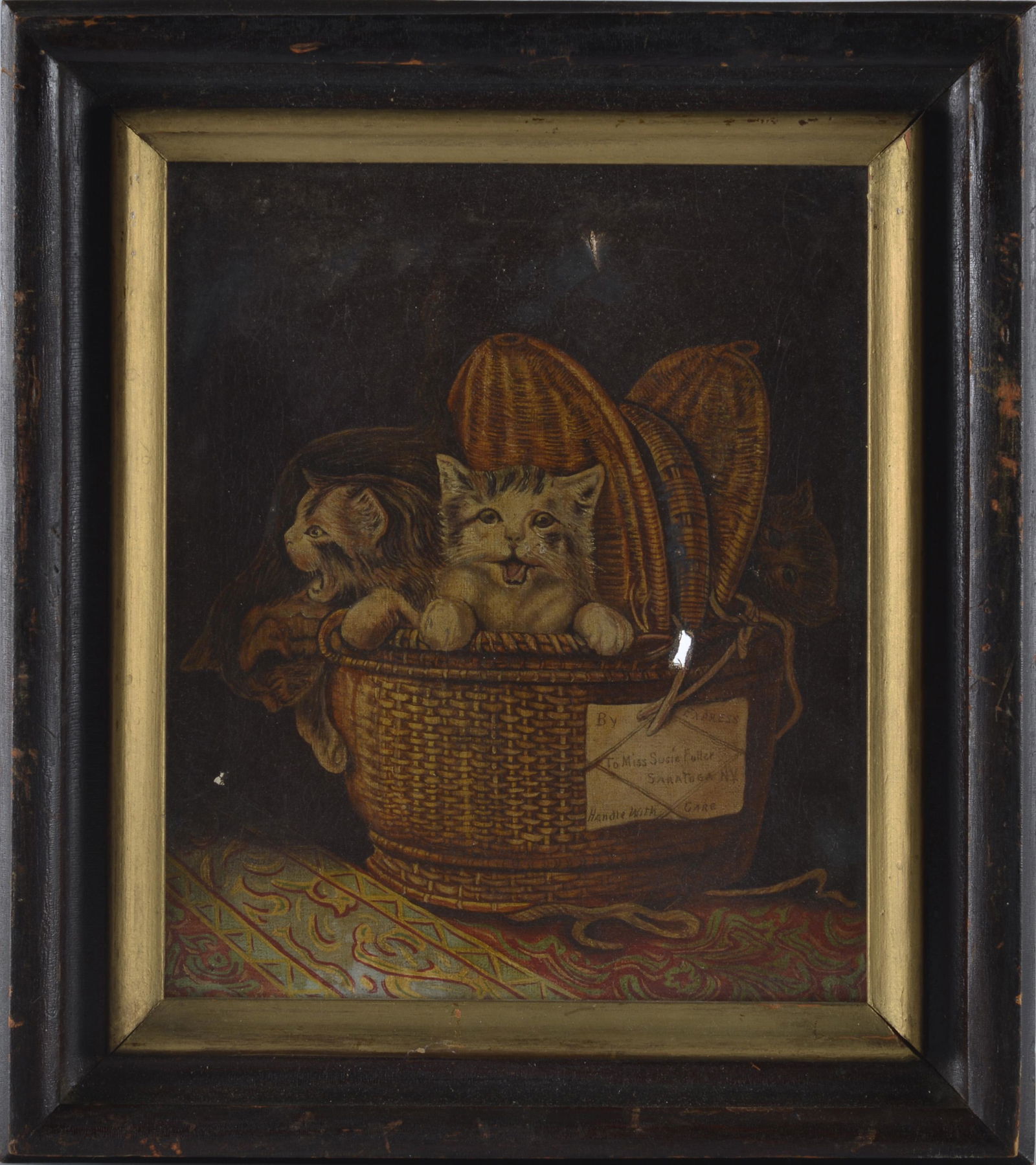 AMERICAN CAT PAINTING ON CANVAS (1 of 3)