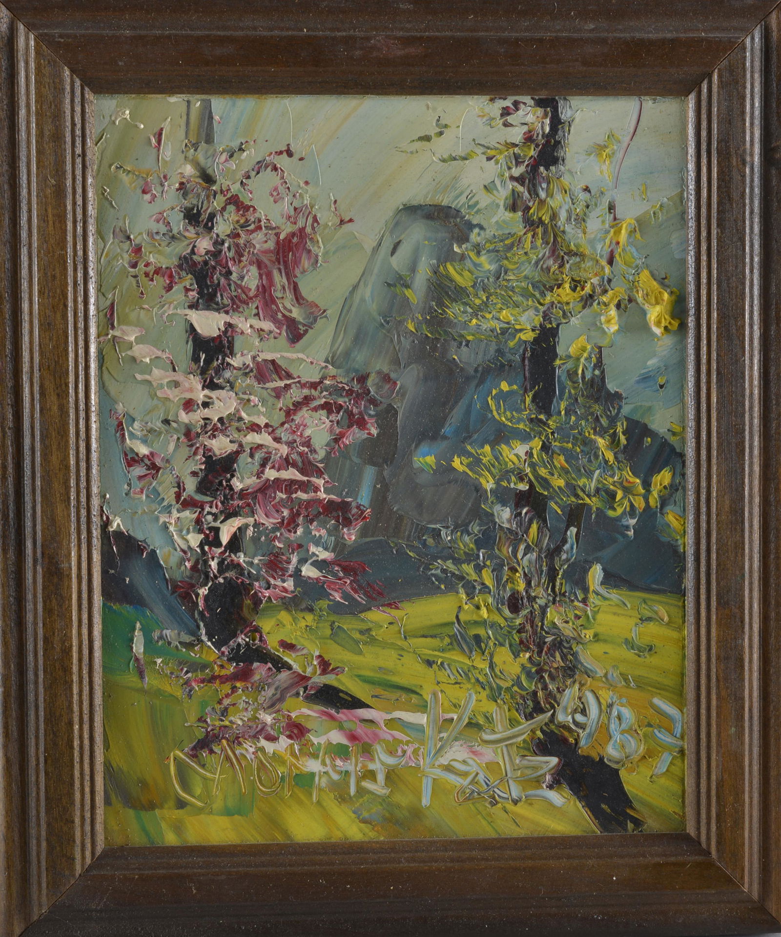 Morris Katz Signed Abstract Painting (1 of 2)