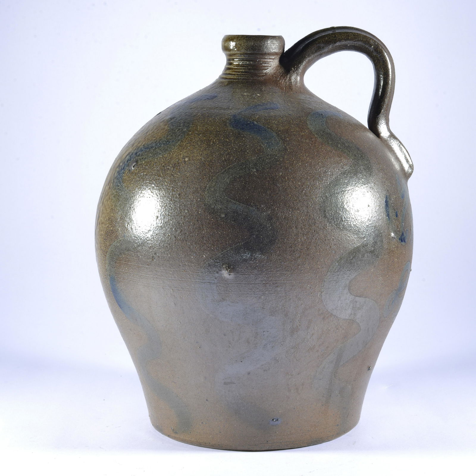 Billy Ray Hussey Salt Glaze Decorated Jug (1 of 4)