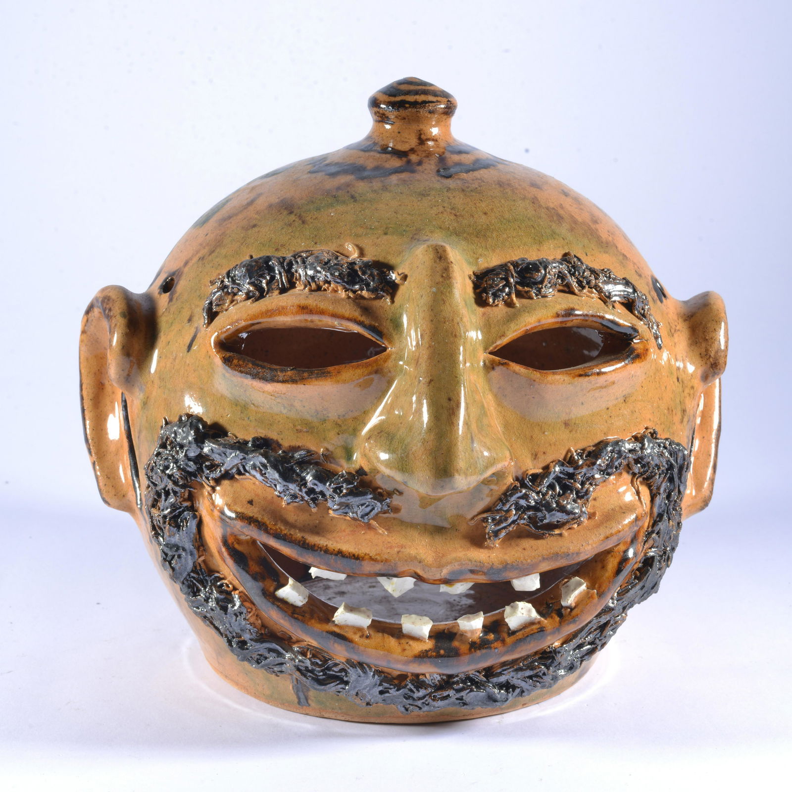 Billy Ray Hussey Jack O Lantern Face Jug (1 of 5)