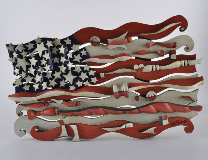 Ab The Flagman Folk Art Aug 27, 2022 Ledbetter Folk Art Auction in NC