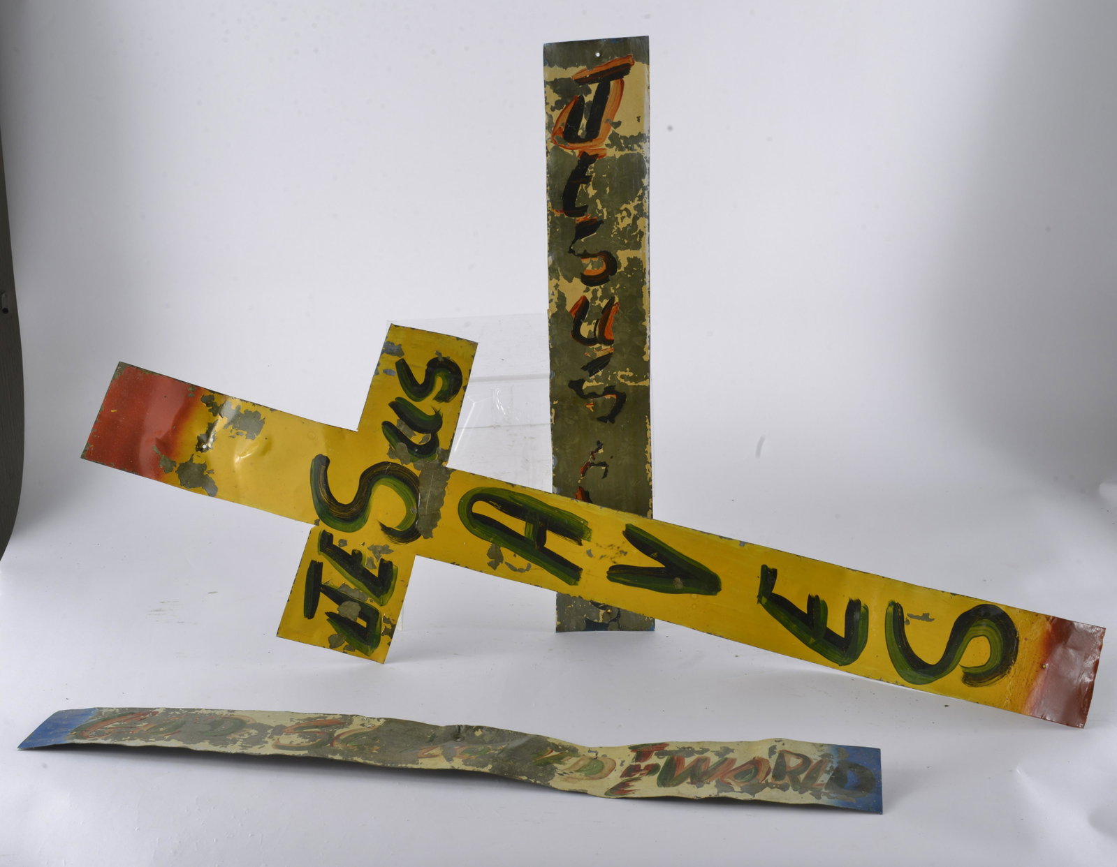 Benny Carter Folk Art: Benny Carter born 1943 died 2014 from a gunshot wound. Murder or suicide we will never know. Ruled a suicide.- Largest is 38 1/2" x 12 1/2"