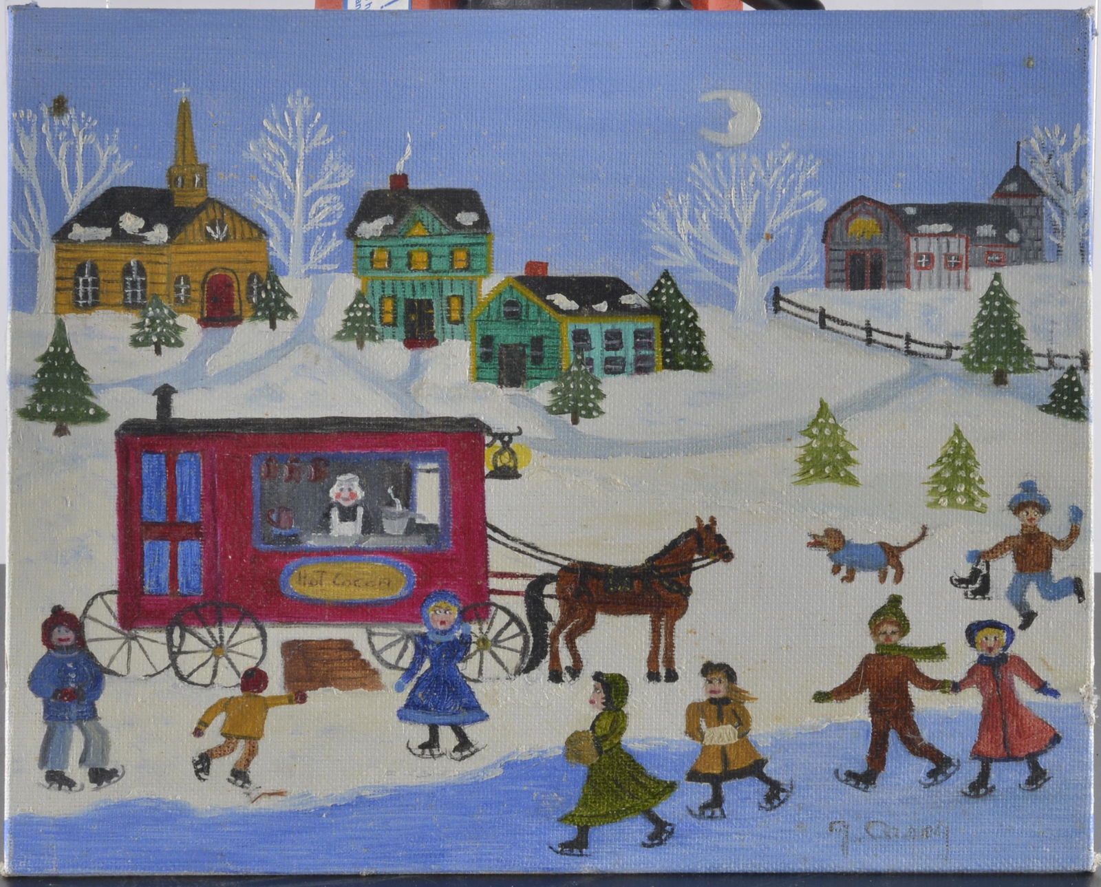 G Casey Folk Art Painting (1 of 1)