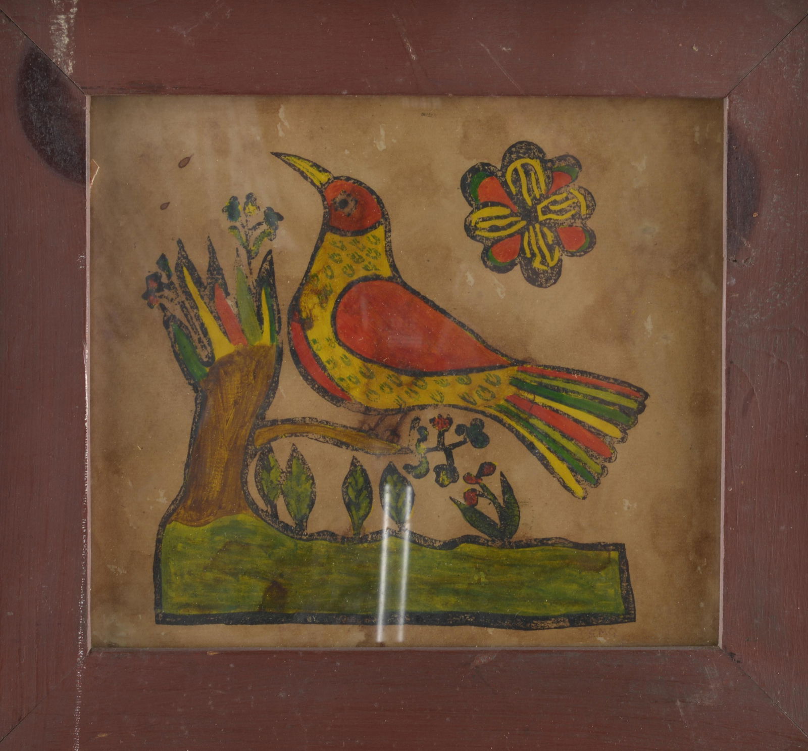 Pennsylvania Folk Art Bird Drawing (1 of 1)