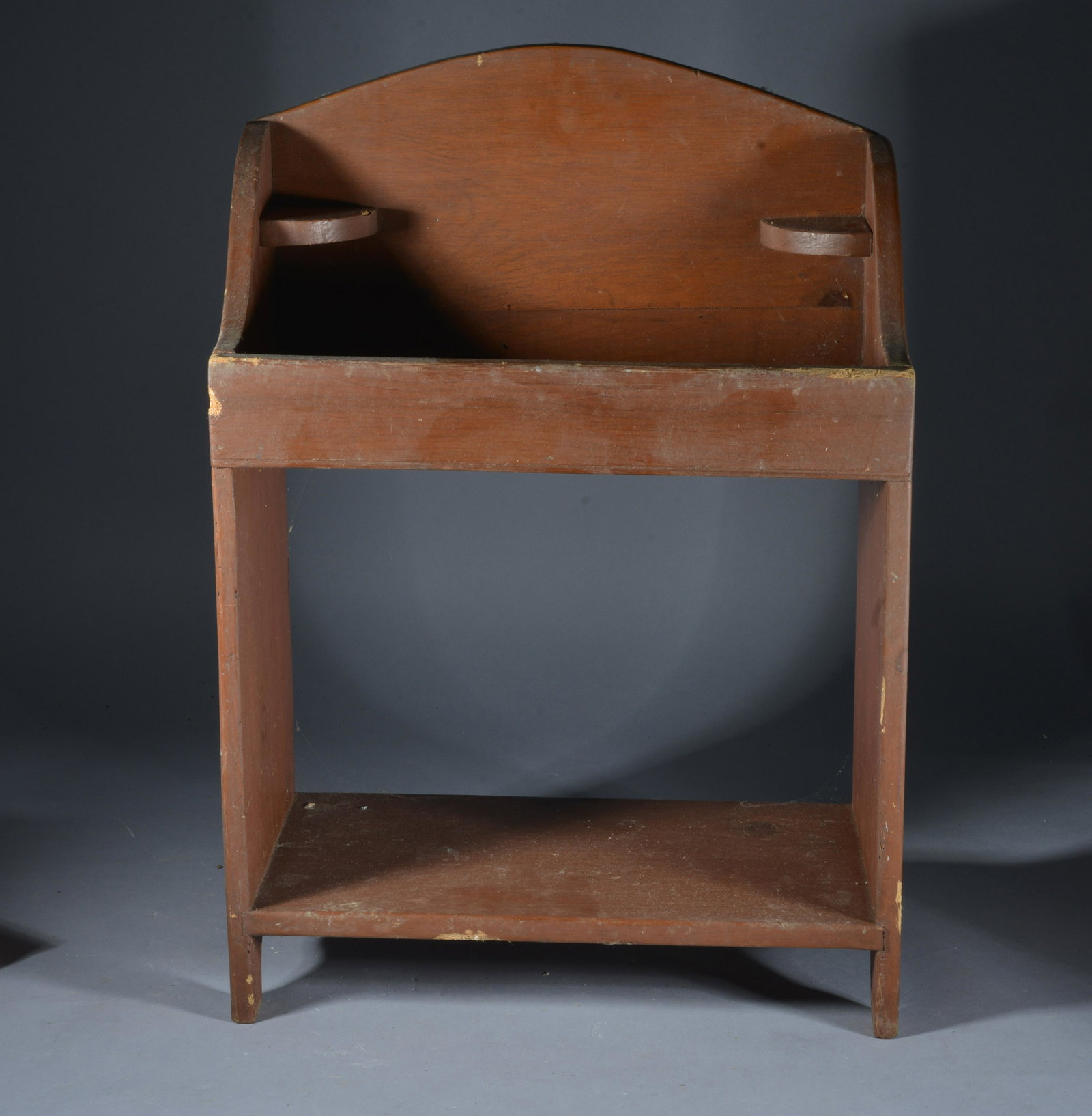 Red Painted What Not Shelf: a great vintage shelf with great red paint- Height 22" Length 16" Width 8 1/2"