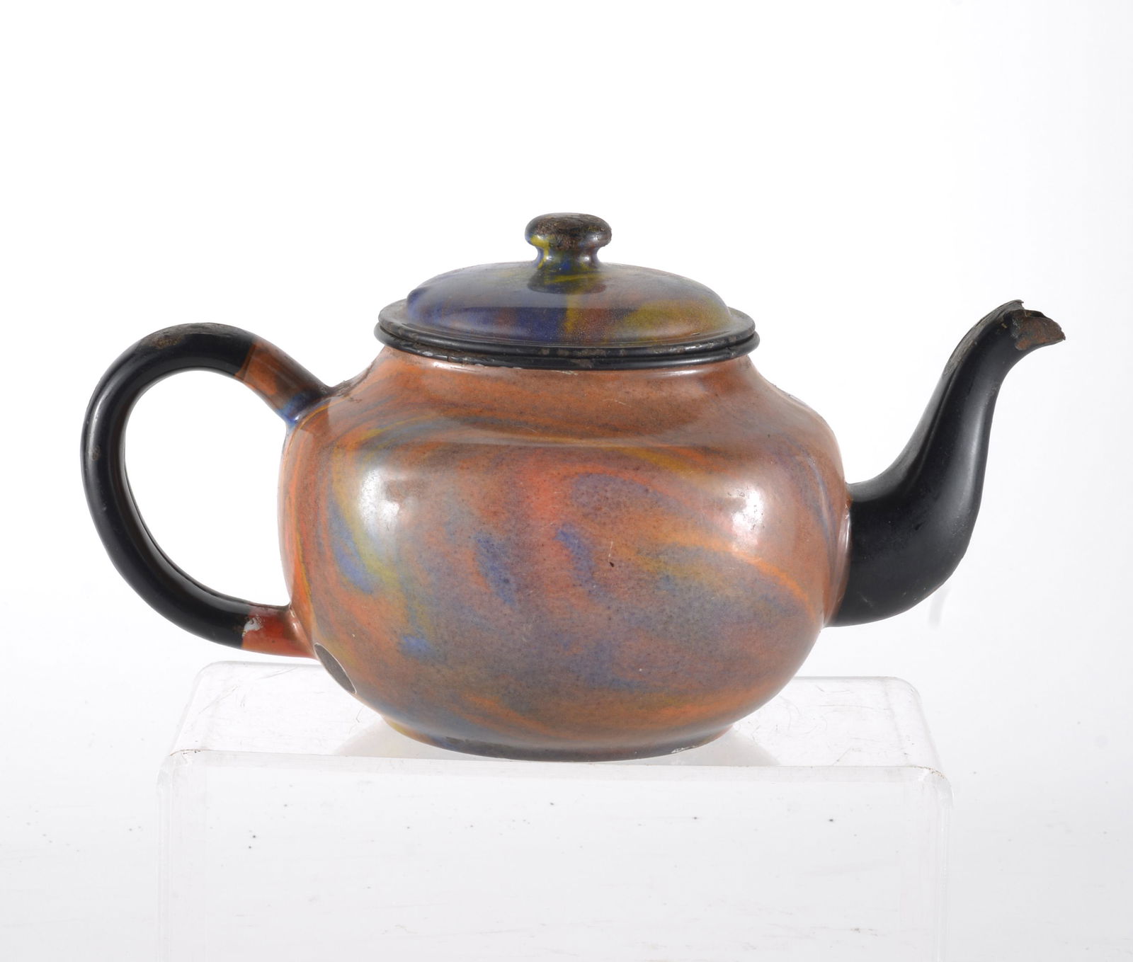 Rare End of the Day Enamelware Tea Pot (1 of 3)