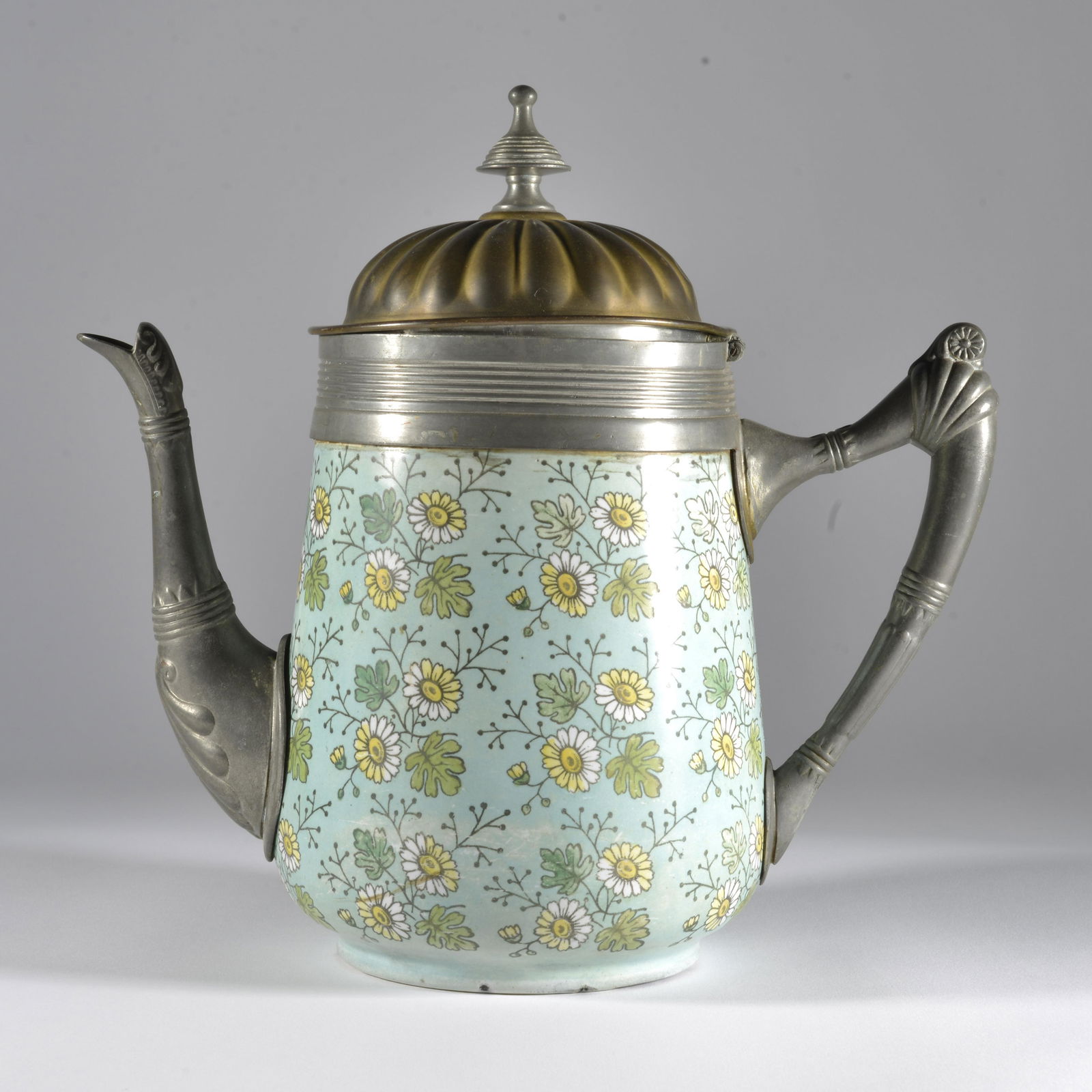 Decorated Enamelware Tea Pot (1 of 5)