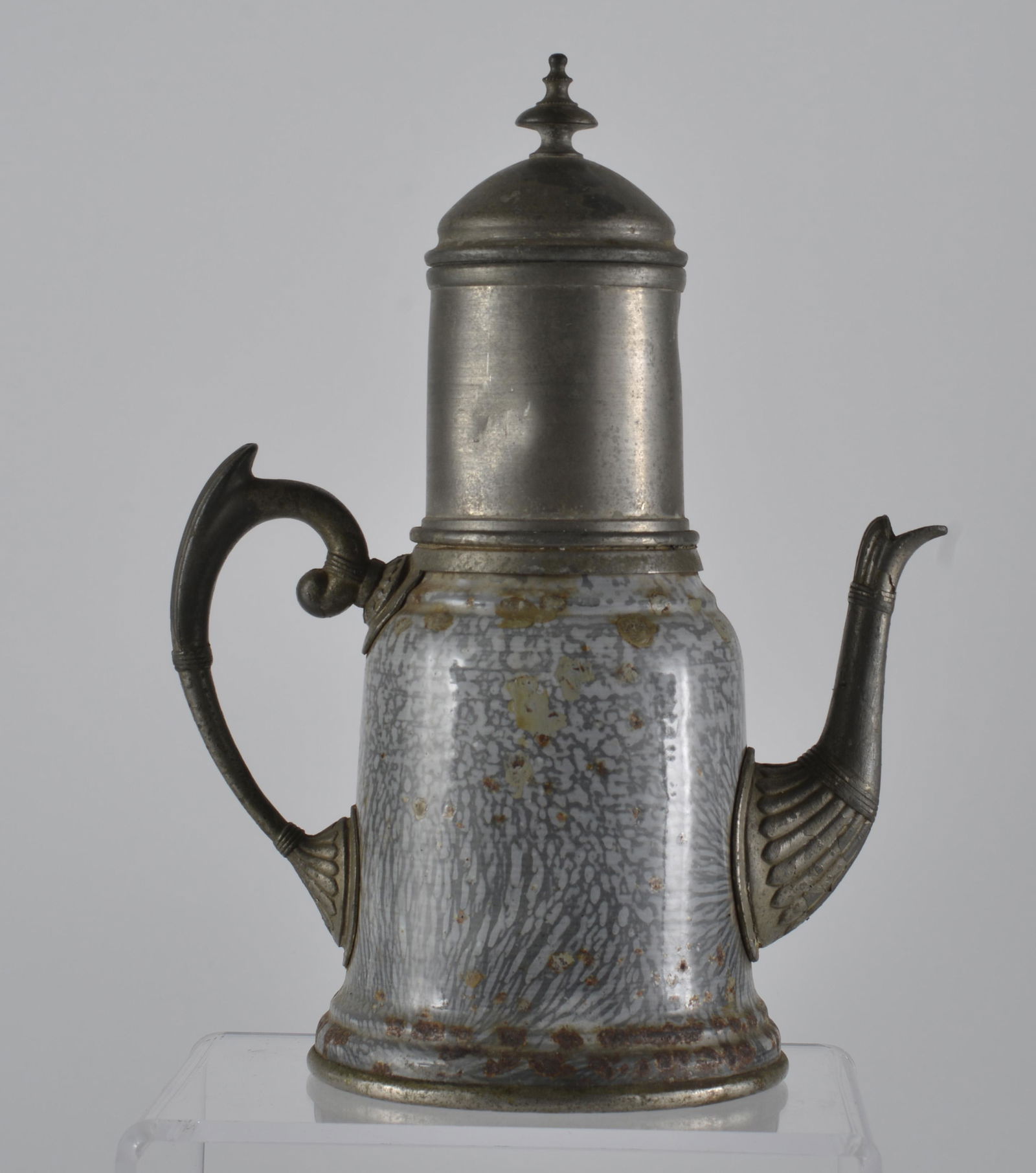 European Enamelware Coffee Biggin Tea Pot (1 of 5)