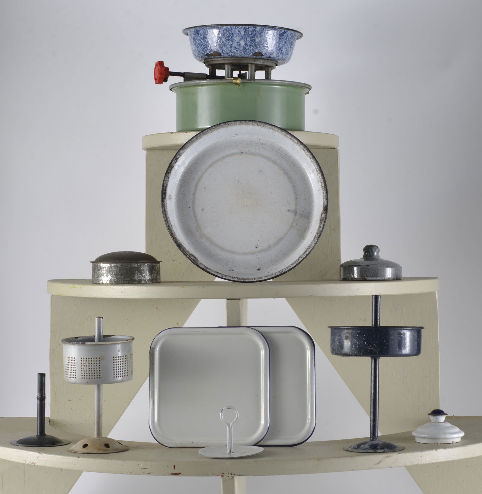 12 Piece Various Colored Enamelware Assorted Items (1 of 1)