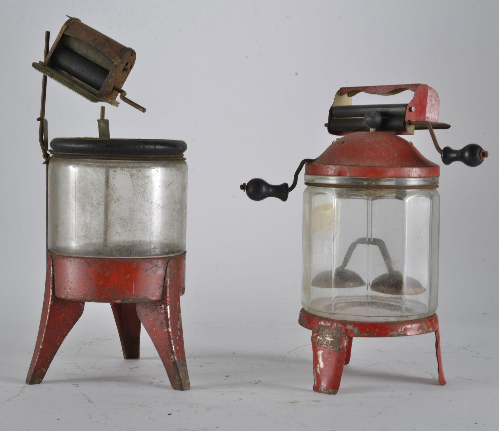 Tin Litho and Glass Toy washing machines by Wolverine (1 of 2)