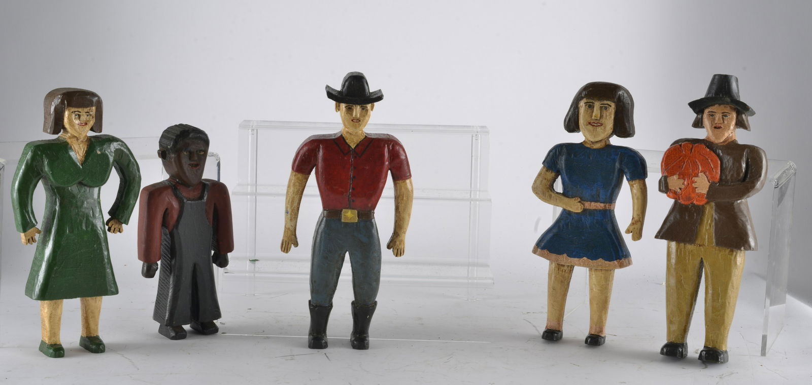 Folk Art Carved Grouping (1 of 2)