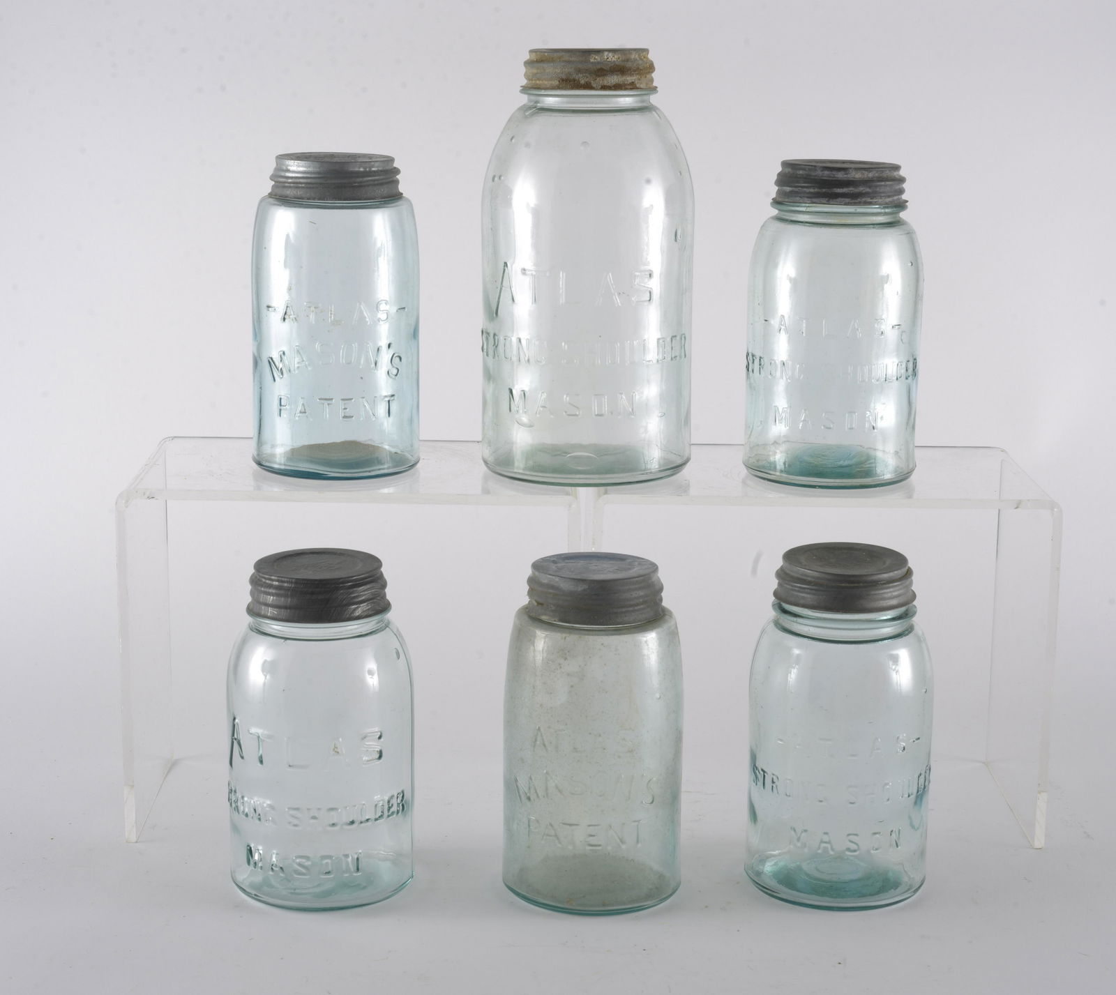 blue fruit jar group (6) (1 of 2)