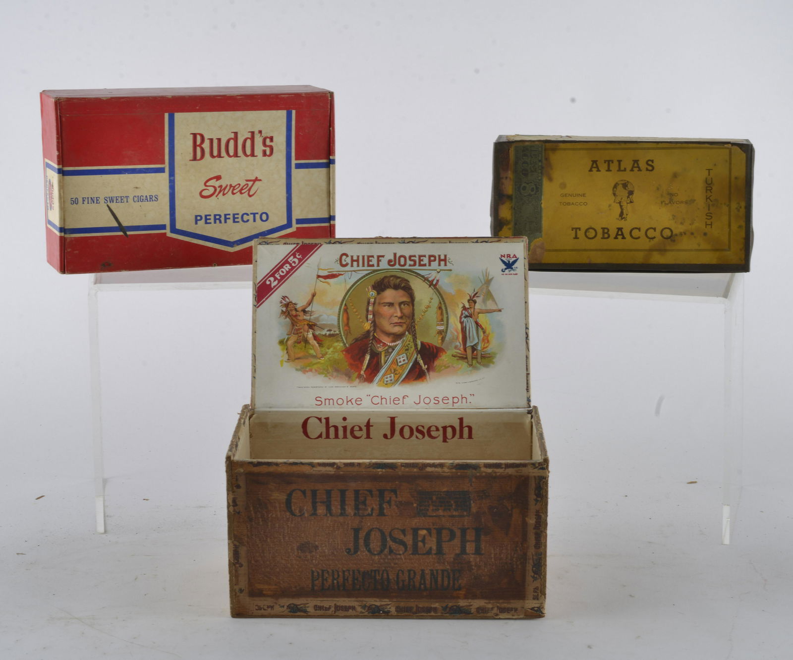Budds / Chief Joseph / Atlas Tobacco Cigar Box (1 of 2)