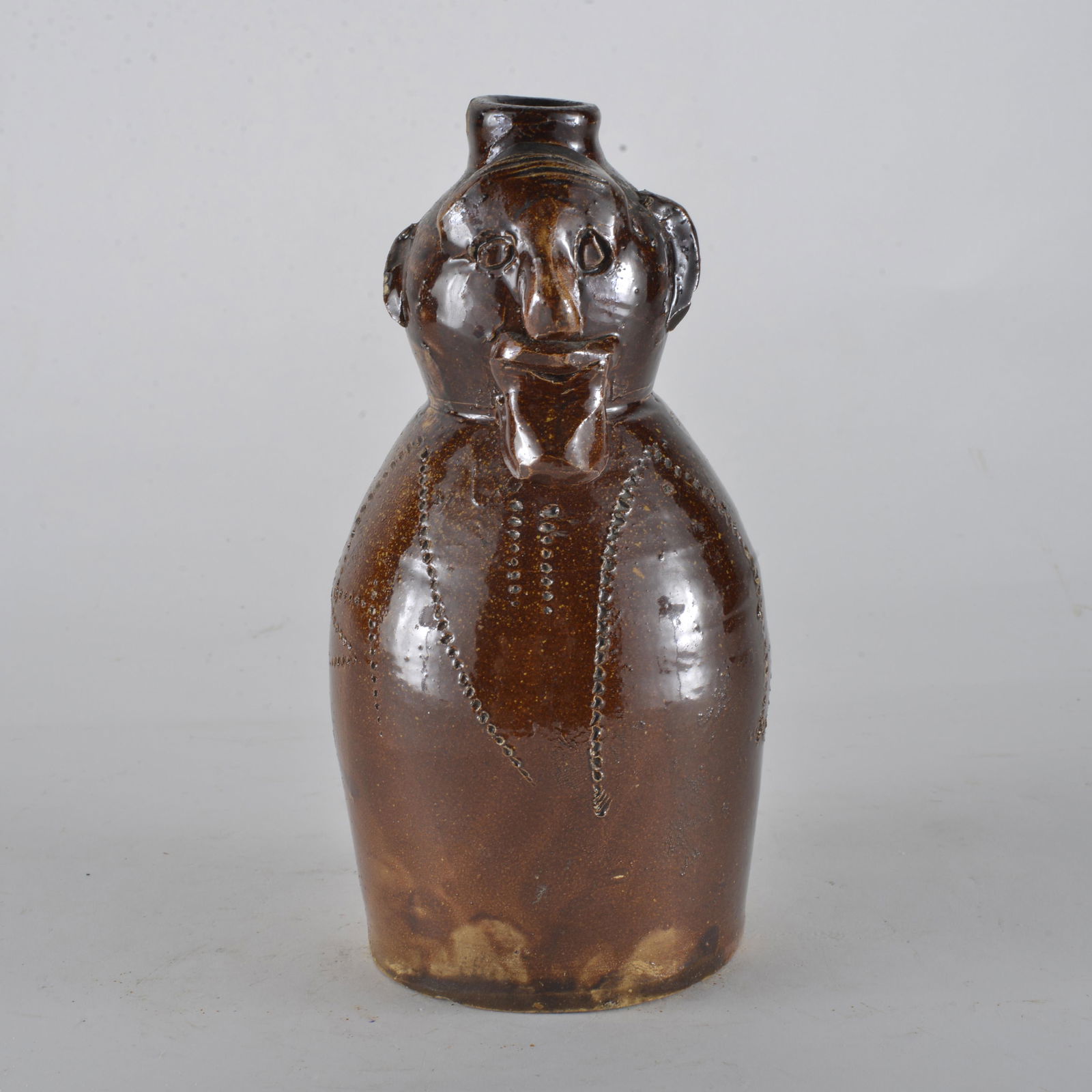 Southern Pottery Figural Face Bottle Alabama (1 of 7)