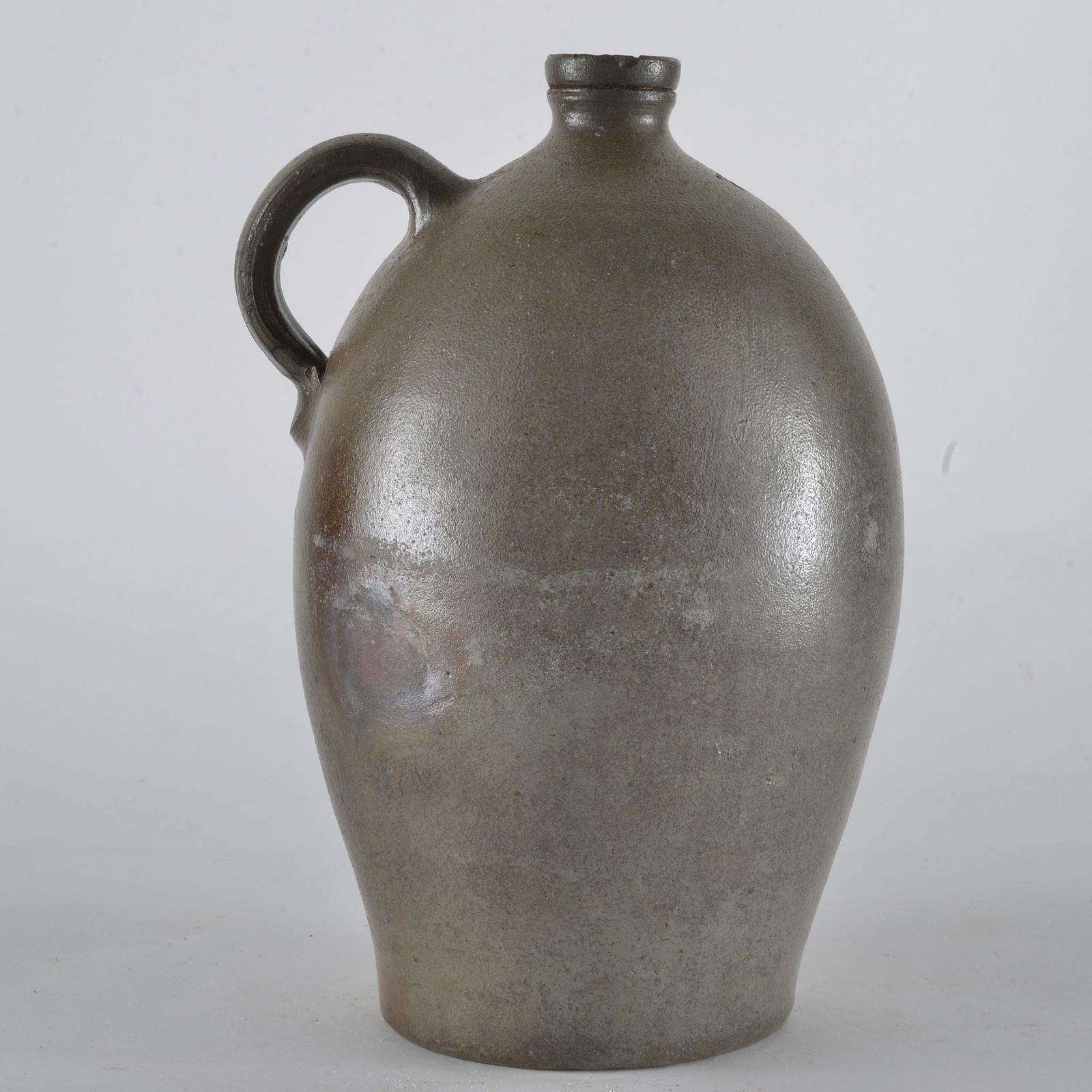 Valentine Baumstark (b1825-d1885) 'VB' Salt Glaze Jug Waco Madison Co KY (1 of 6)