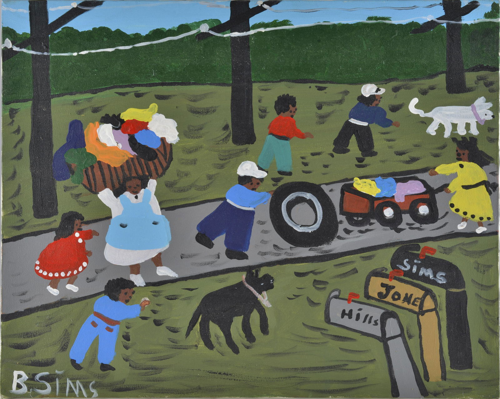 Bernice Sims Folk Art Painting (1 of 7)