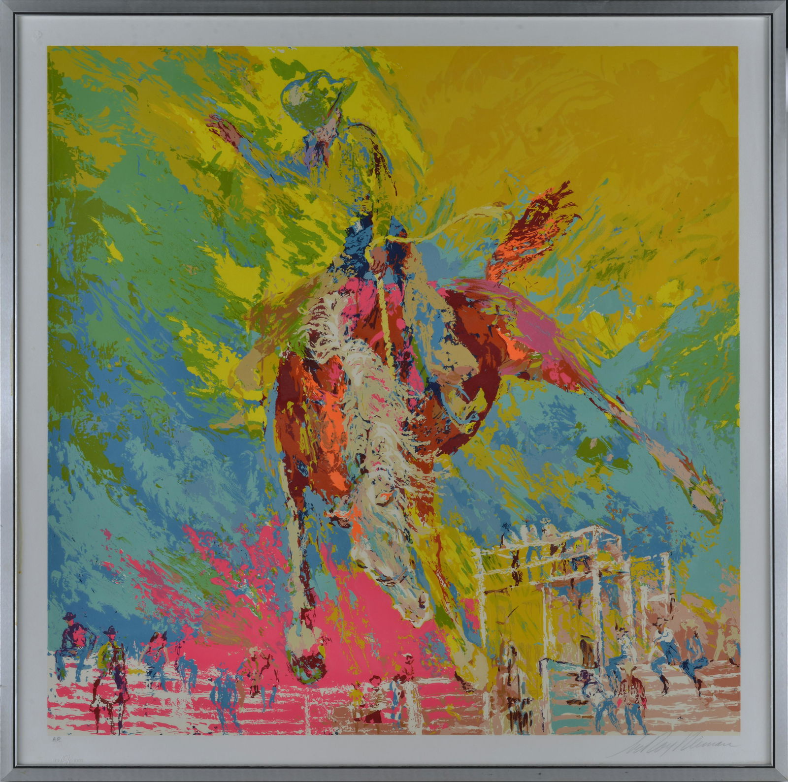 Leroy Neiman Bucking Bronco 1977 ARTIST PROOF (1 of 8)
