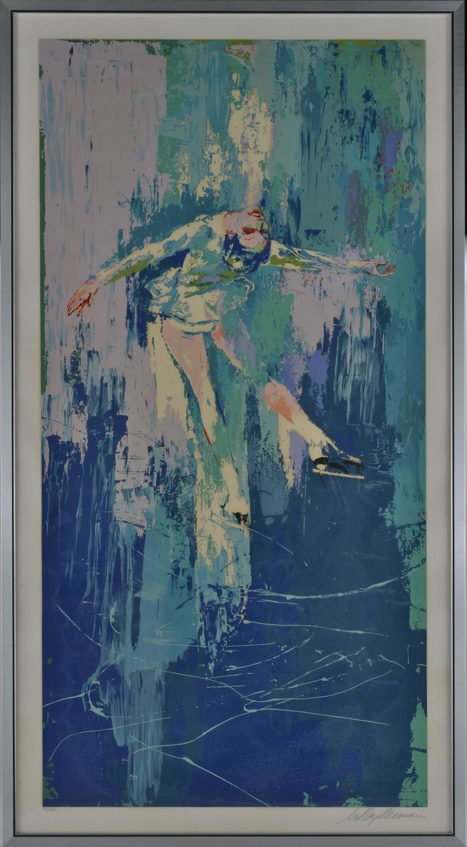 LeRoy Neiman Signed Serigraph (Winter Olympic Skating 1980) (1 of 6)