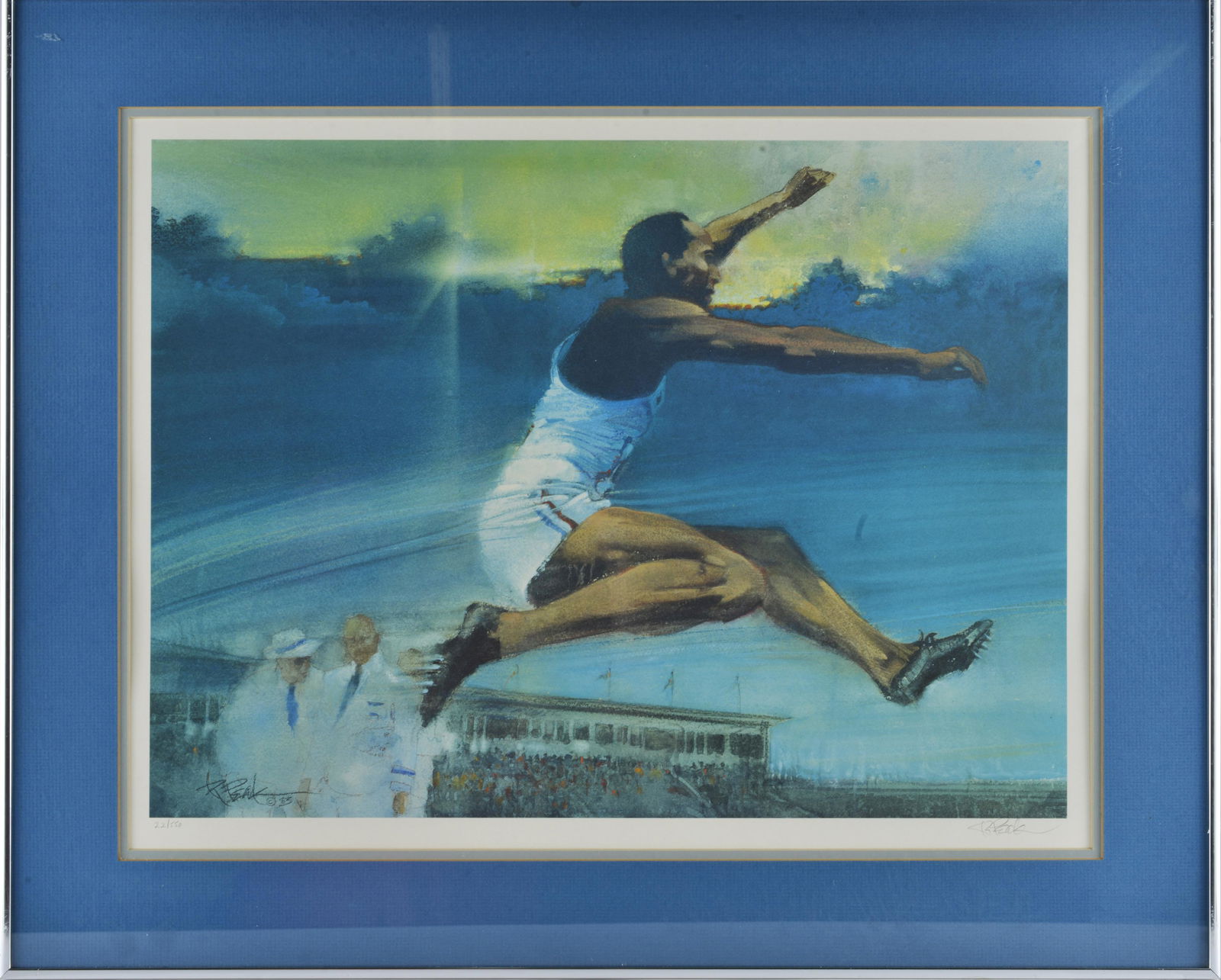 Bob Peak Pencil Signed Print: 29 1/2" x 23 1/2" pencil signed and numbered. 100% authentic. Purchased by the owner of AFG Glass North American, AFG is now ACG Glass North America based in Tennessee. The company had this artwork ha