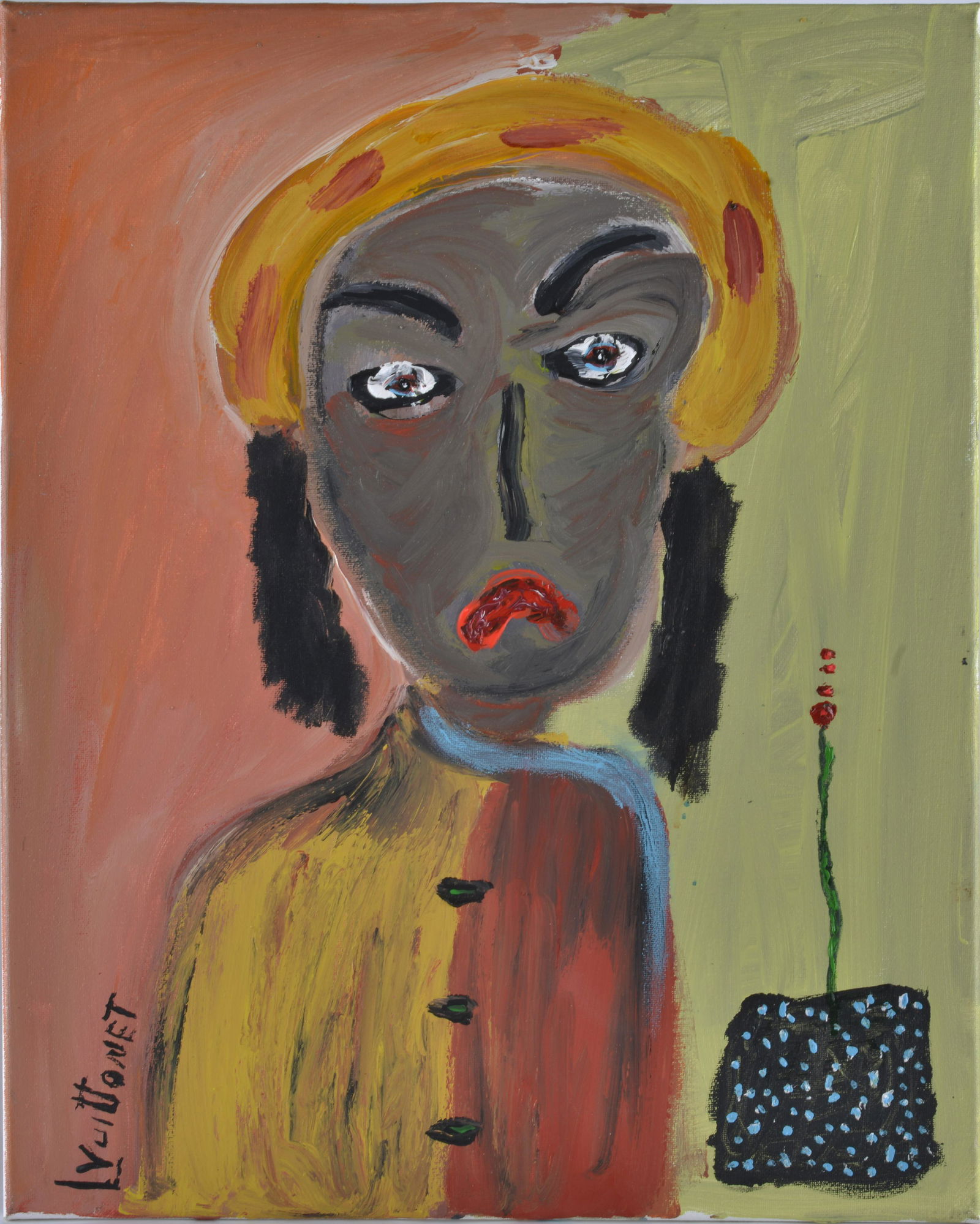 Louis Vuittonet (American b. 1943) mad woman (1 of 5)