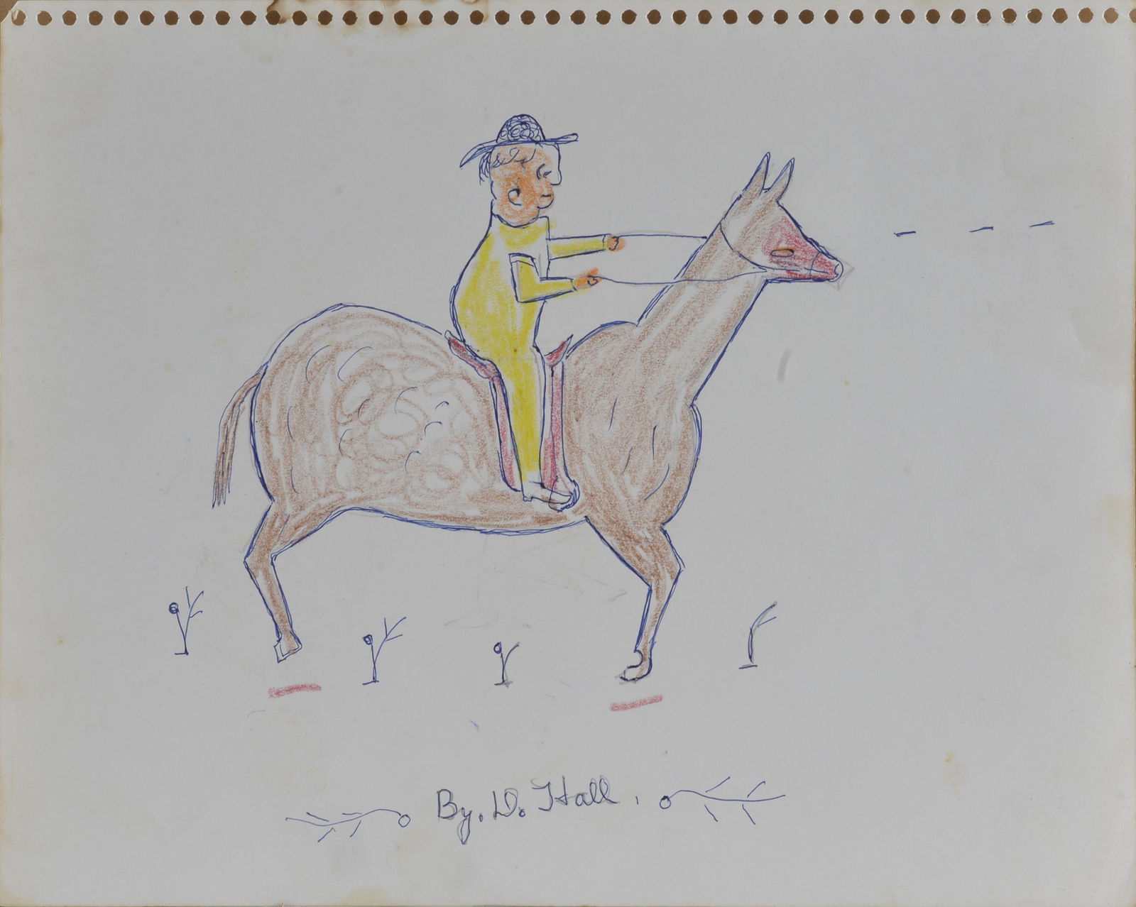 Dilmuss Hall Folk Art Drawing (1 of 2)