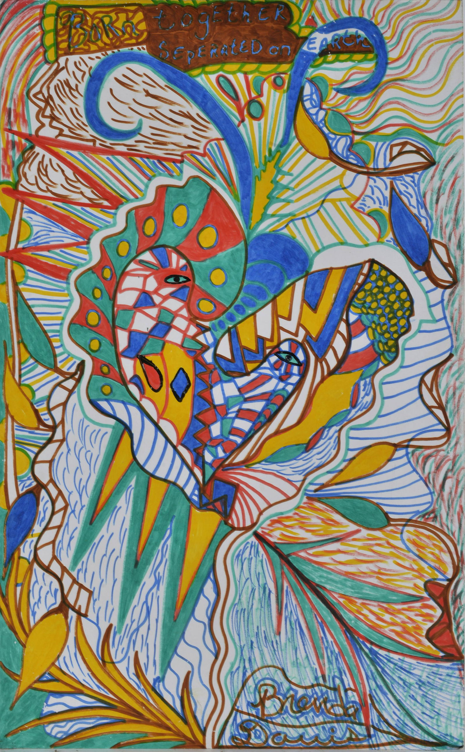 Brenda Davis Folk Art Drawing (1 of 3)