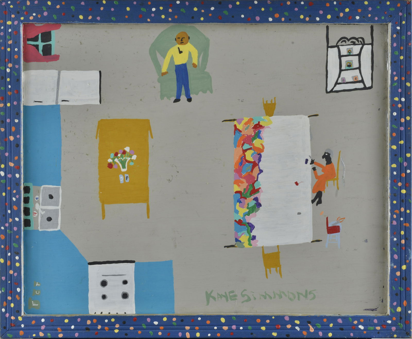 Kaye Simmons Folk Art Painting (1 of 2)