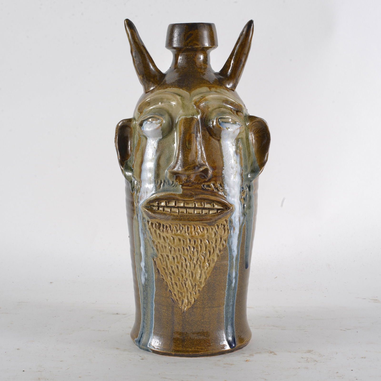 Randy Tobias Crying Eyes Devil Face Jug (1 of 5)