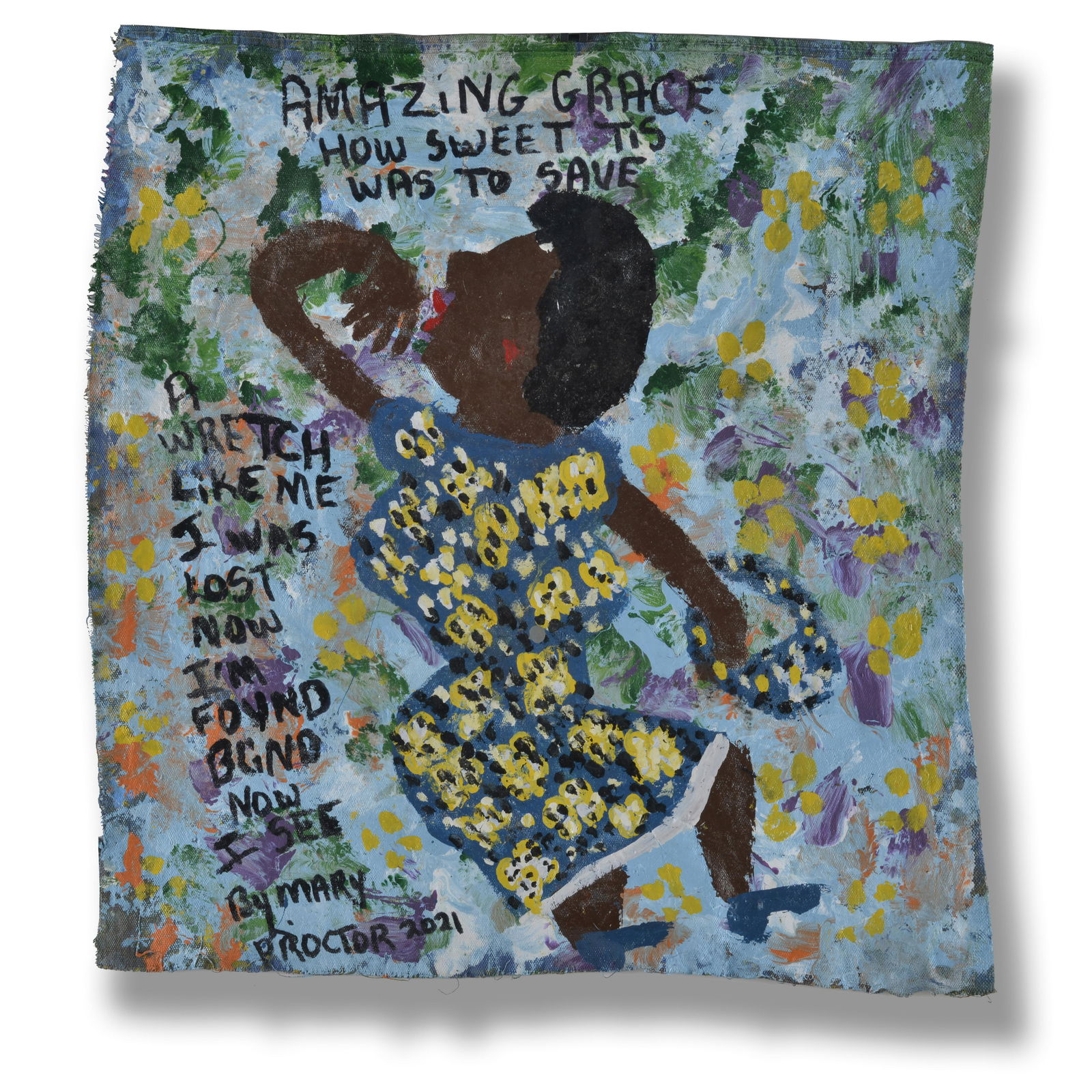 MARY PROCTOR (1960 - ) folk art painting (1 of 4)