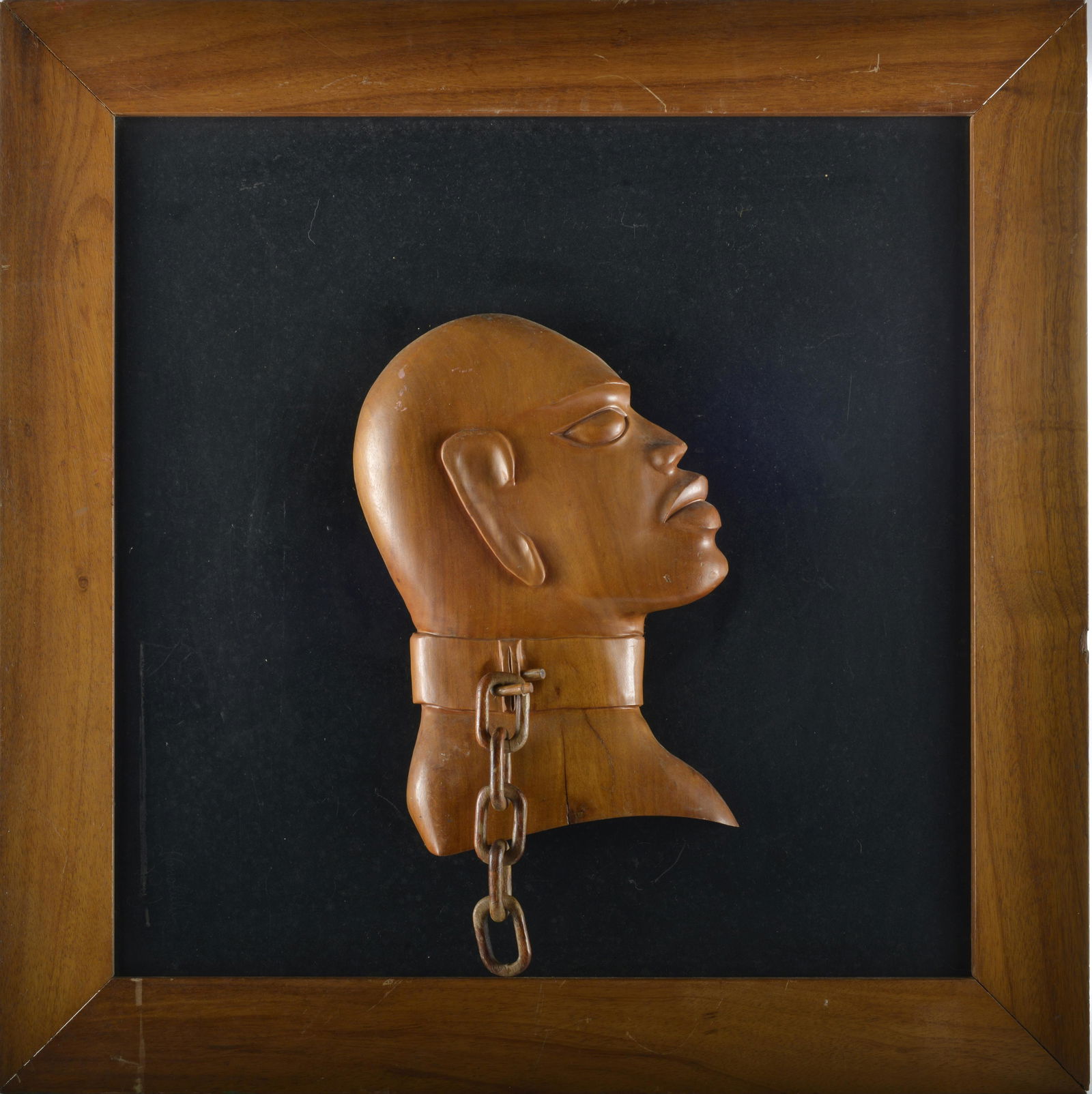 African American Carved Slaves Head (1 of 4)