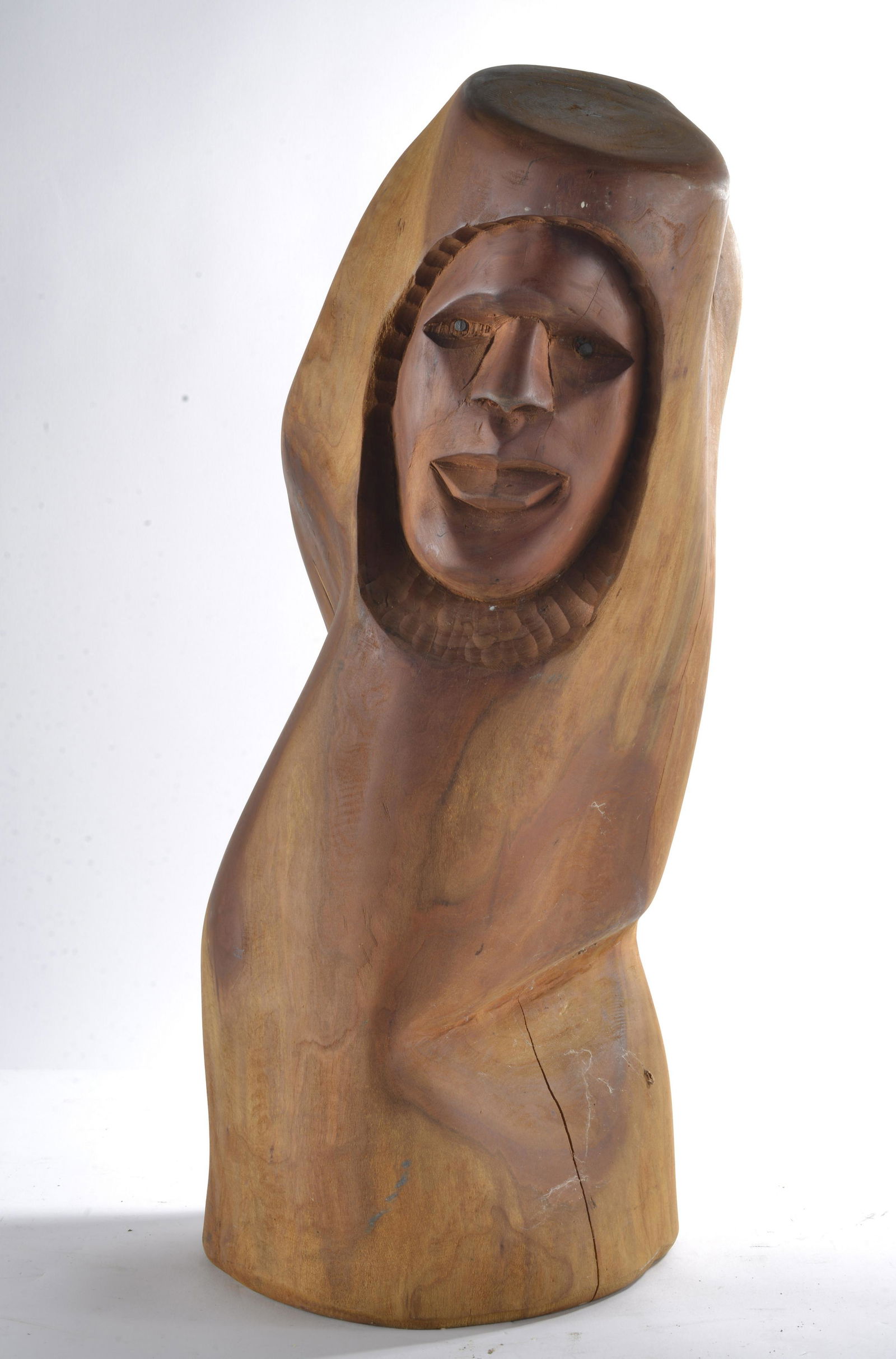 Folk Art Carved Head (1 of 4)