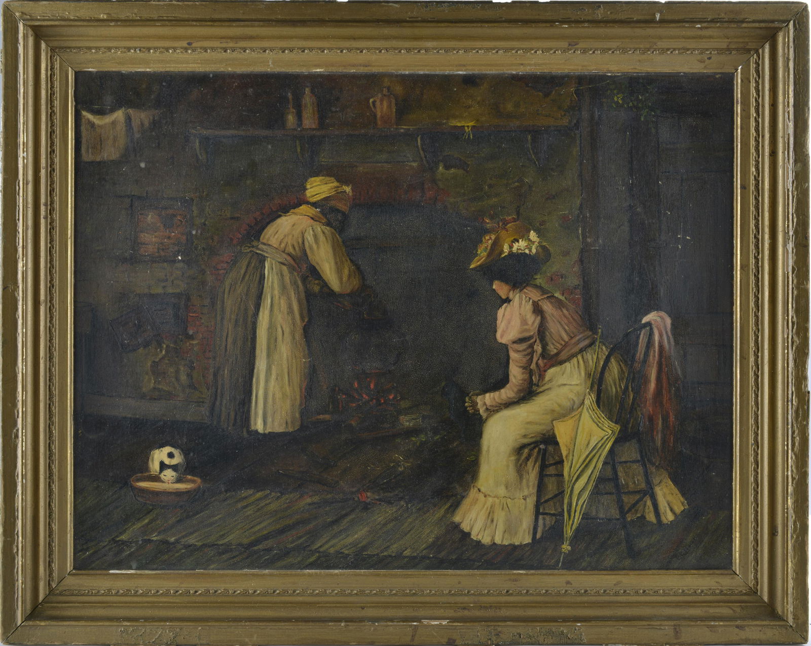 Oil Painting Signed LP Nowell (1 of 4)