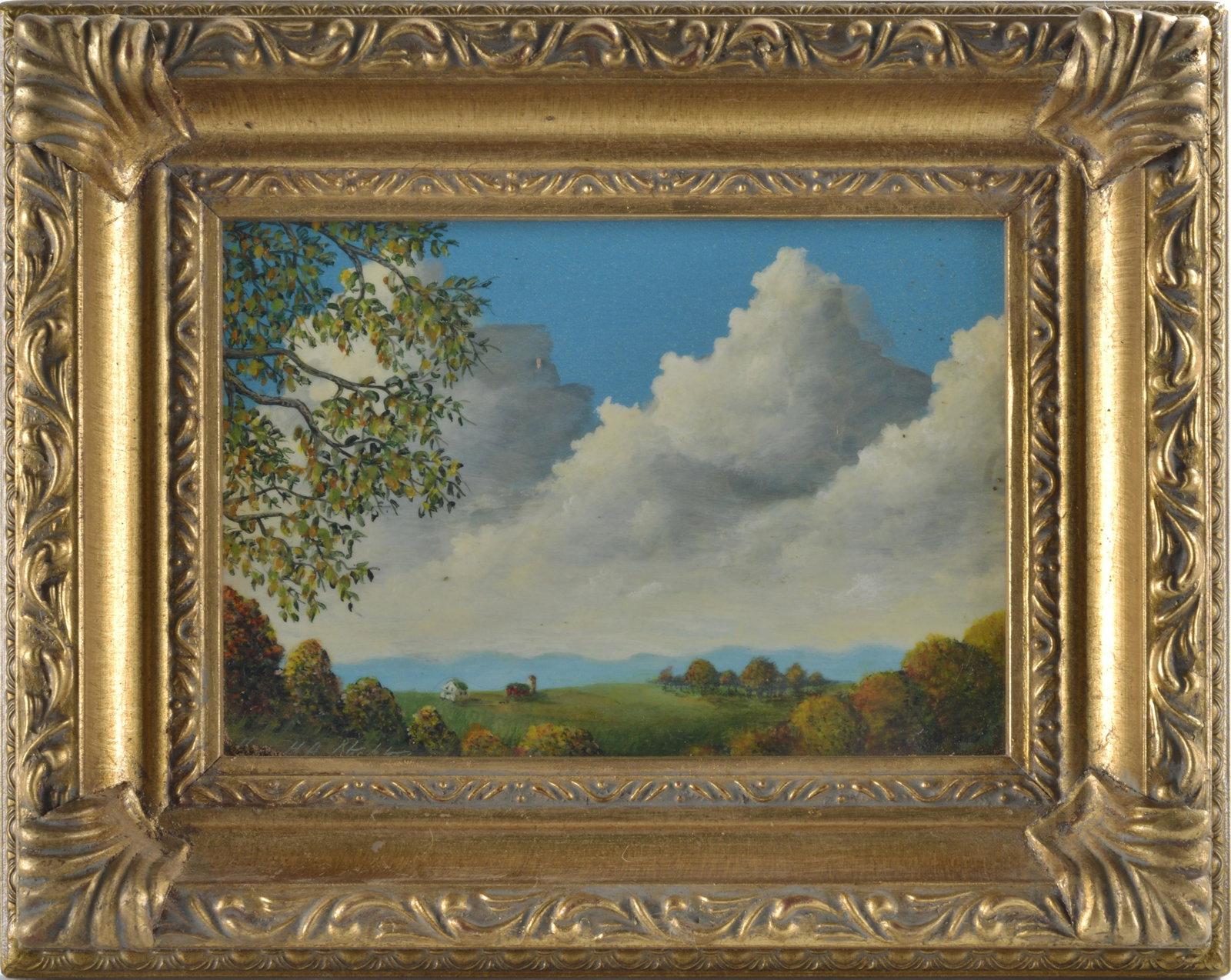 Kenneth A Stockton Painting: signeed on back, ca. 2010. 10"