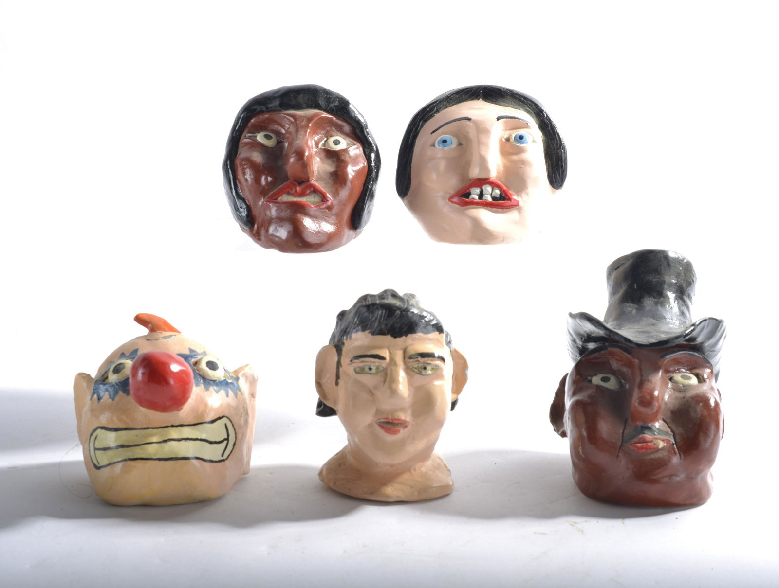 Kenneth Lee Myers Folk Art Heads (1 of 2)