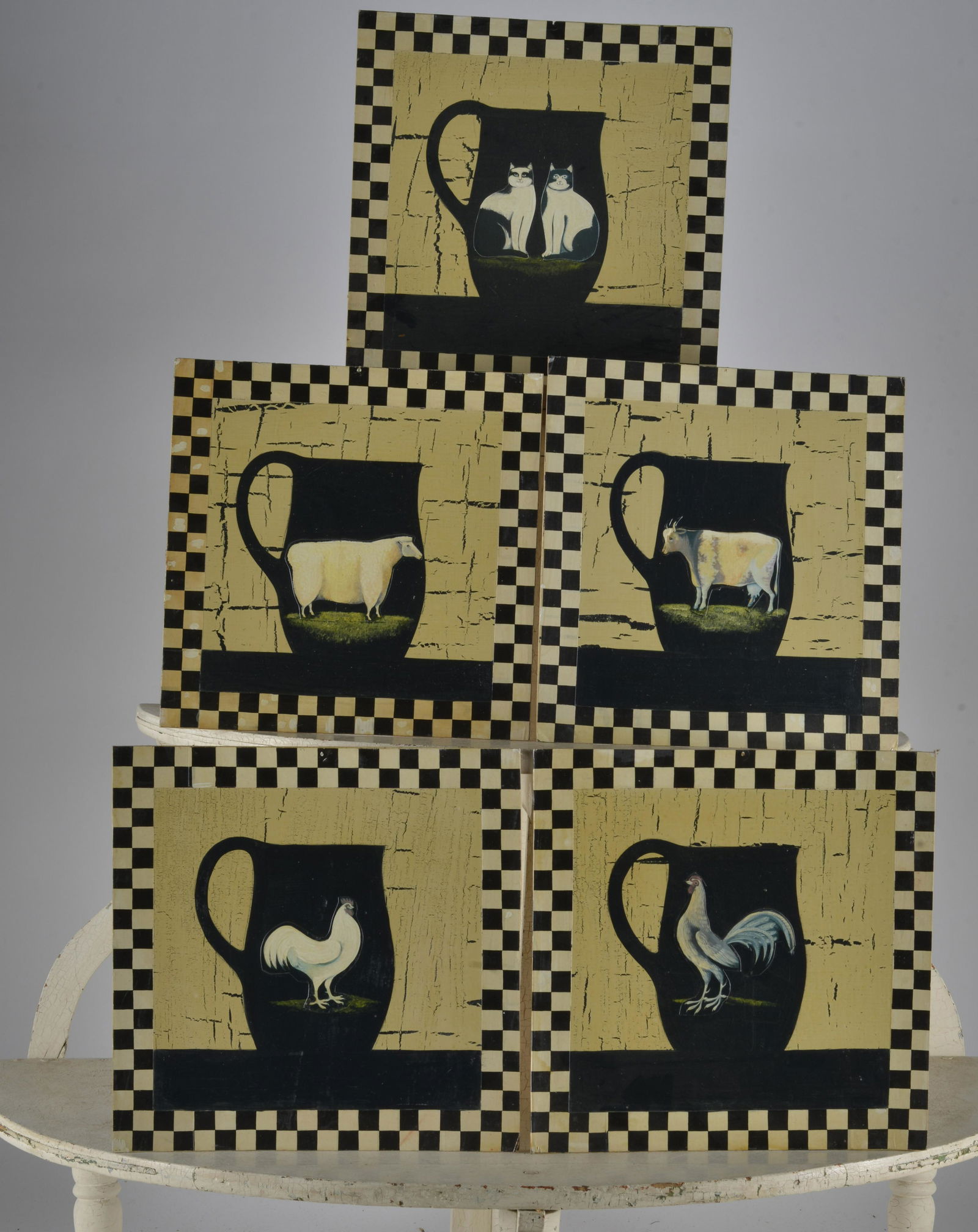 Folk Art Tiles.: printed tiles. Avg size 8x8