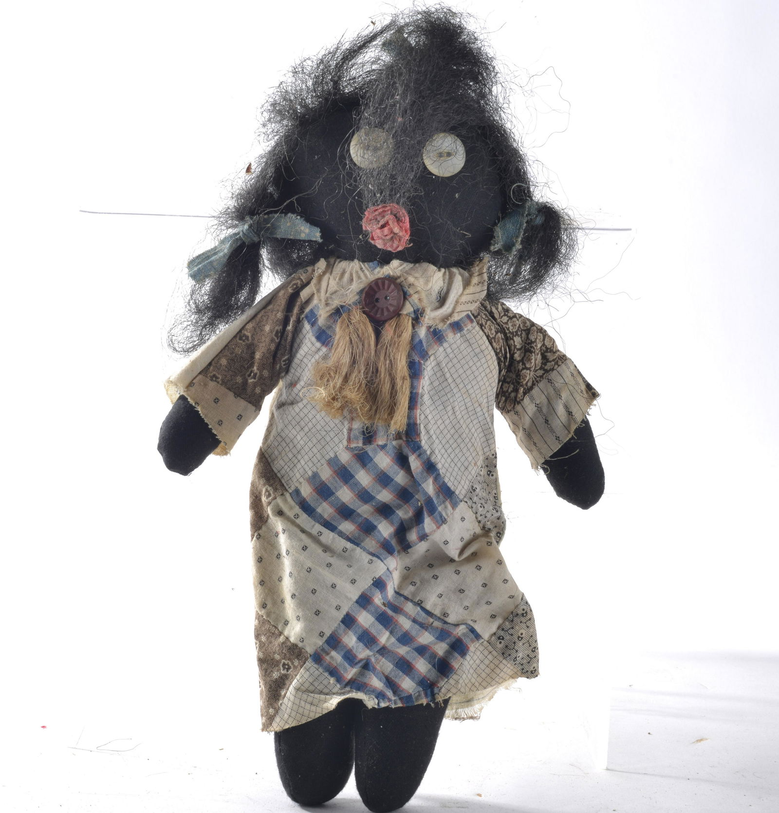 Antique Black Doll: antique doll. 12"