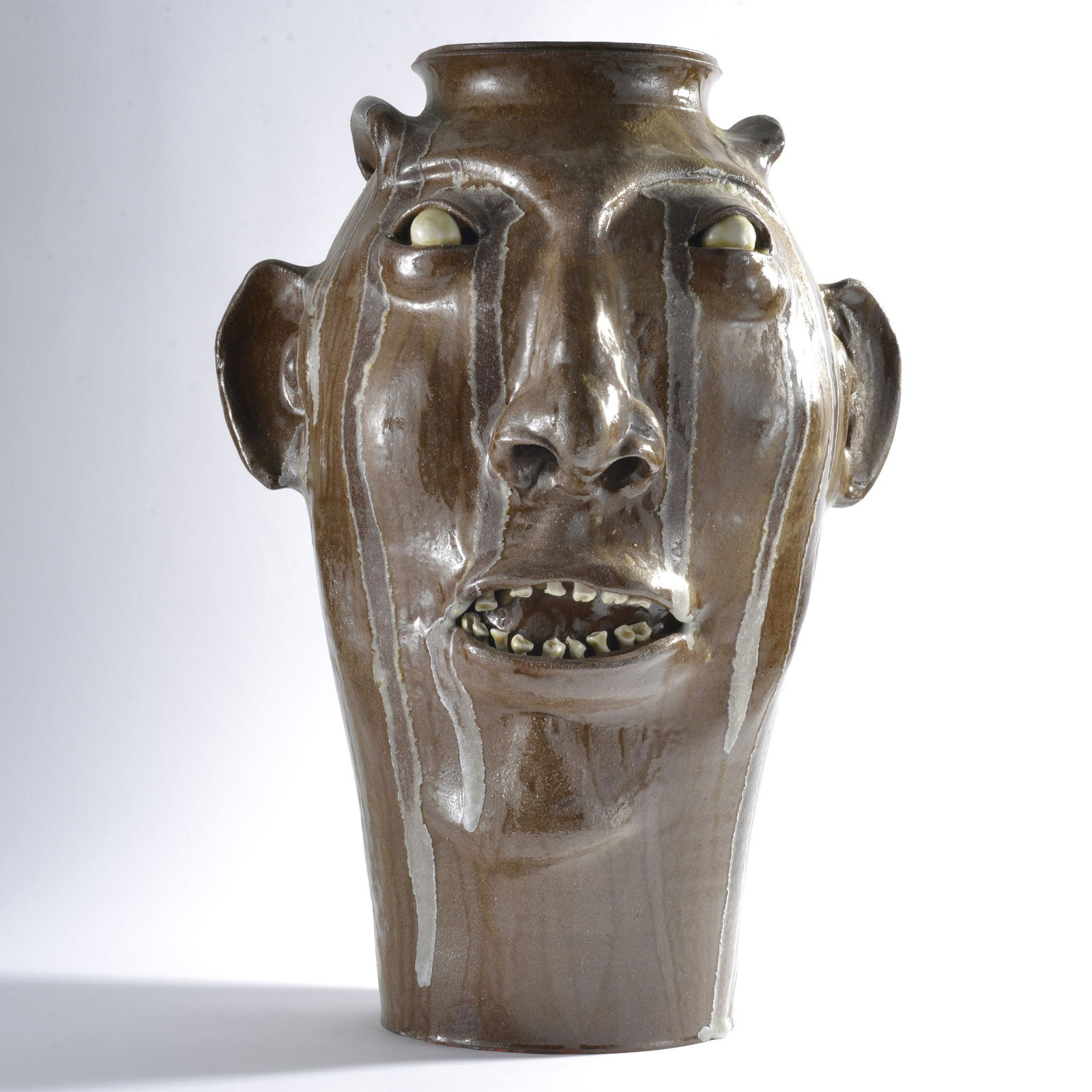 Marvin Bailey (b. 1960) large face jar (1 of 7)