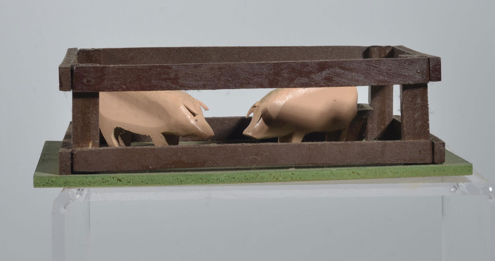 Kenneth Lee Myers Folk Art Carved Scene (1 of 2)