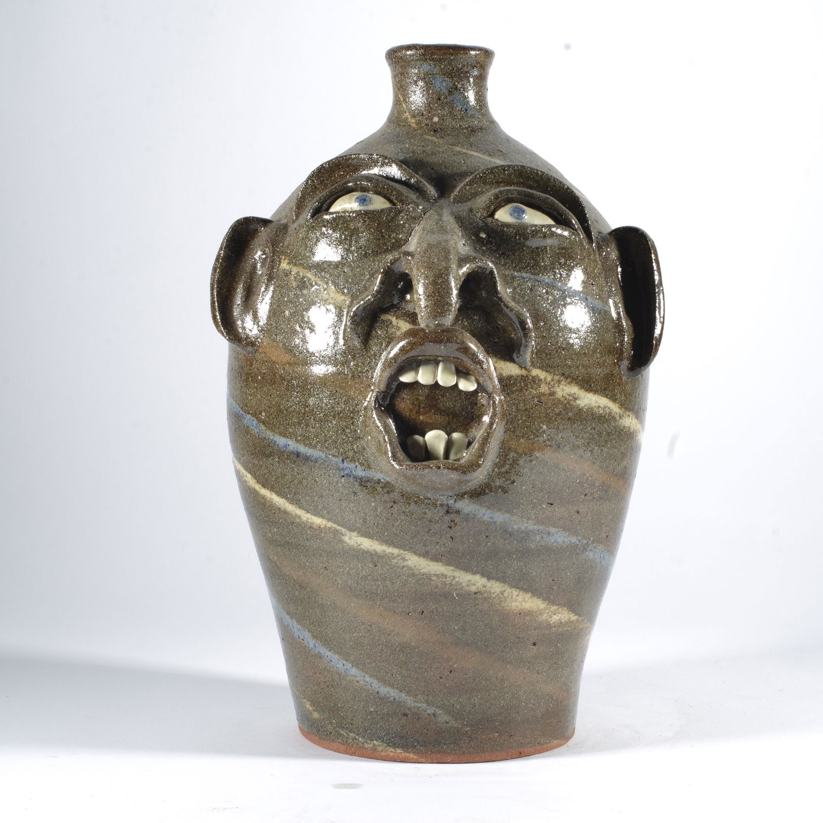 Joe Reinhardt Swirl Face Jug (1 of 4)