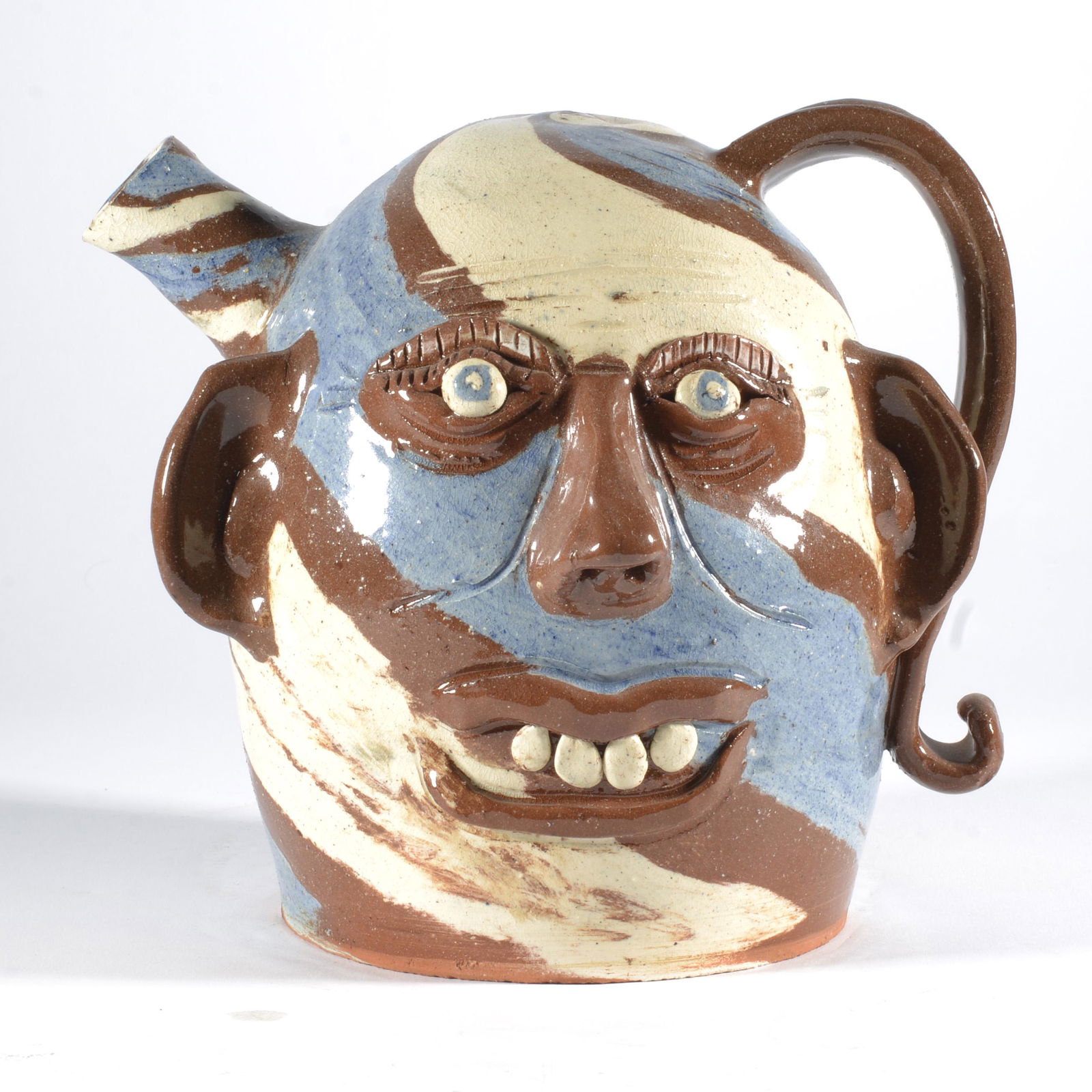 Albert Hodge Swirl Face Jug (1 of 5)