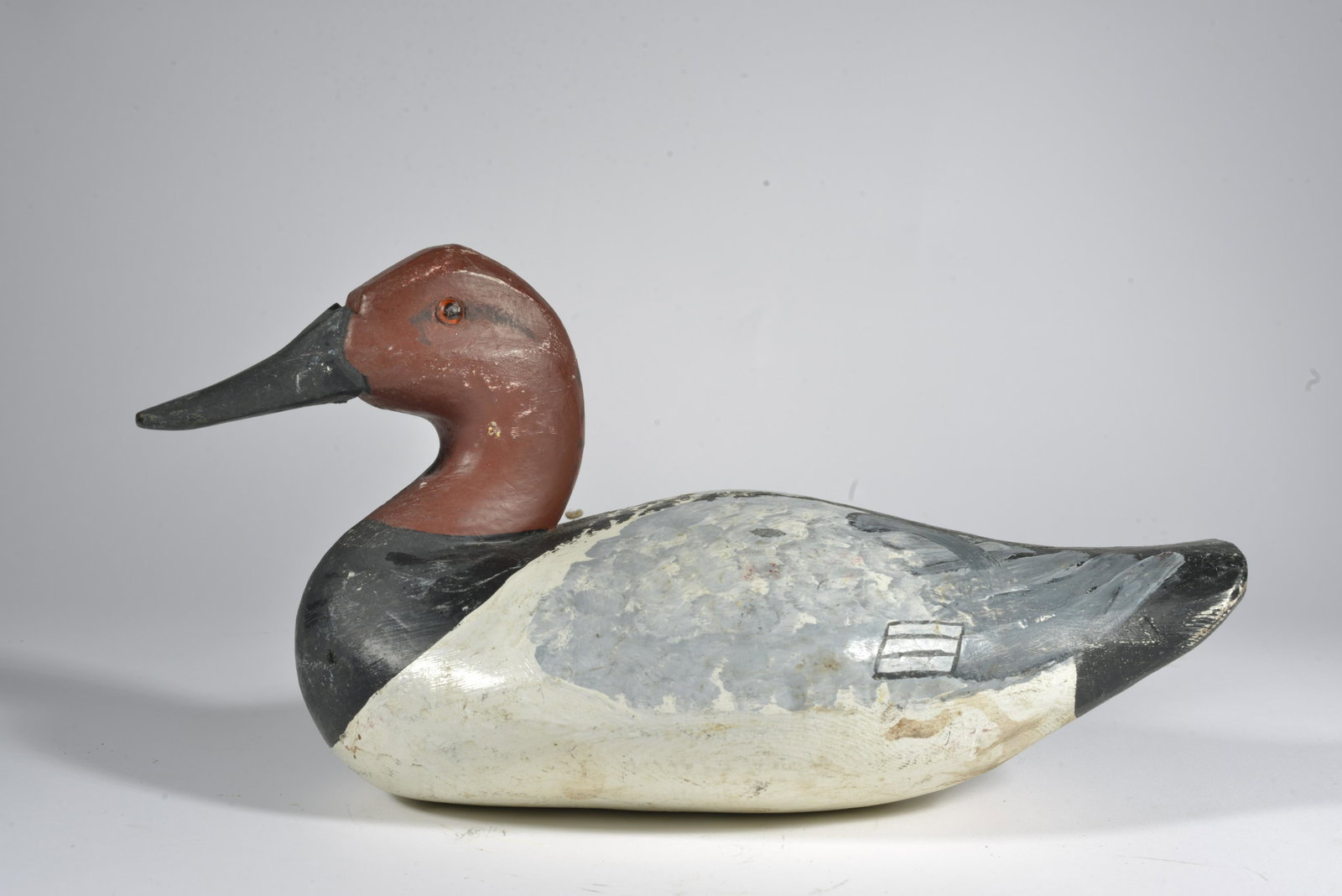 Waterfield Family Decoy: carved wood and paint. Virginia Beach, VA