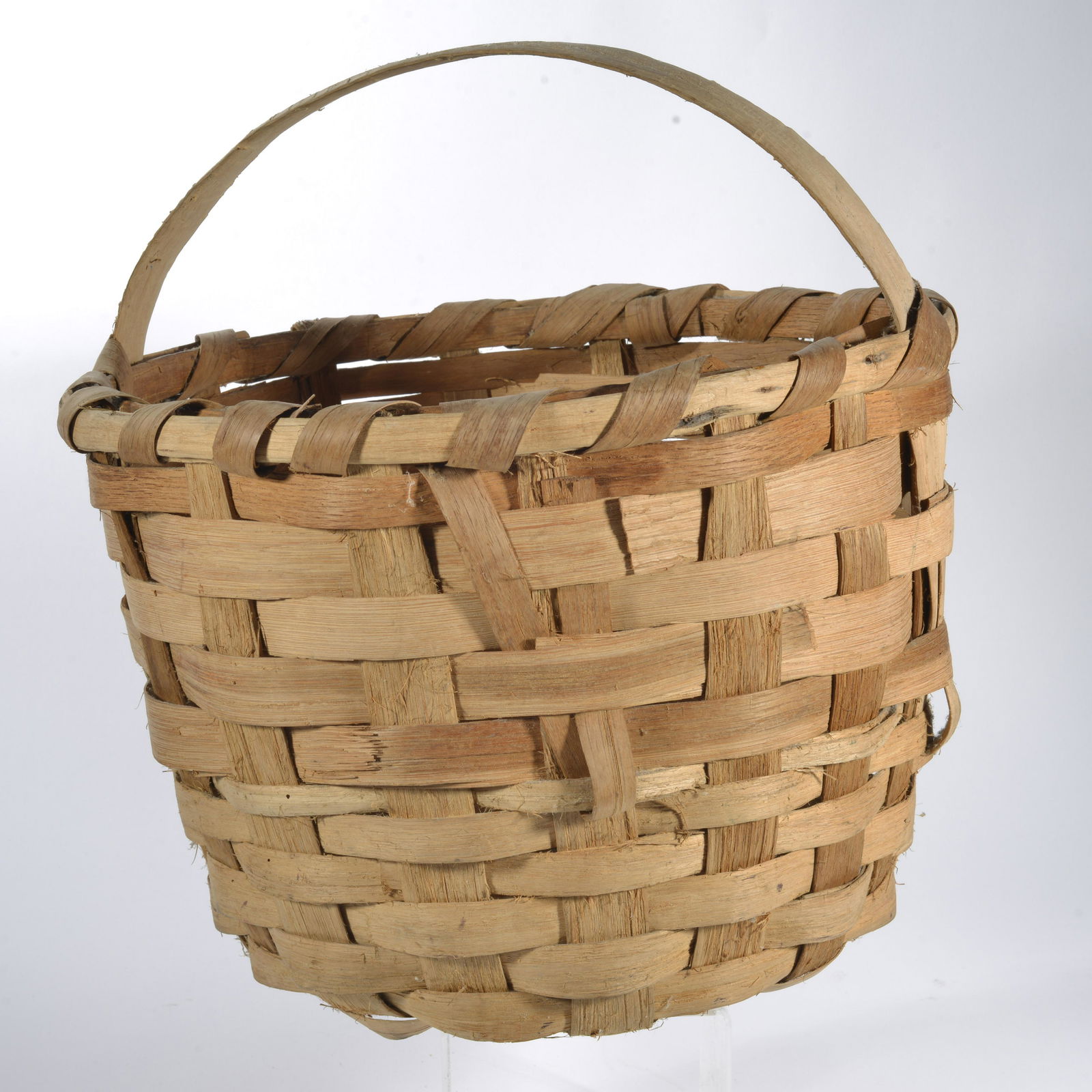 Oak Split Cotton Basket (1 of 2)